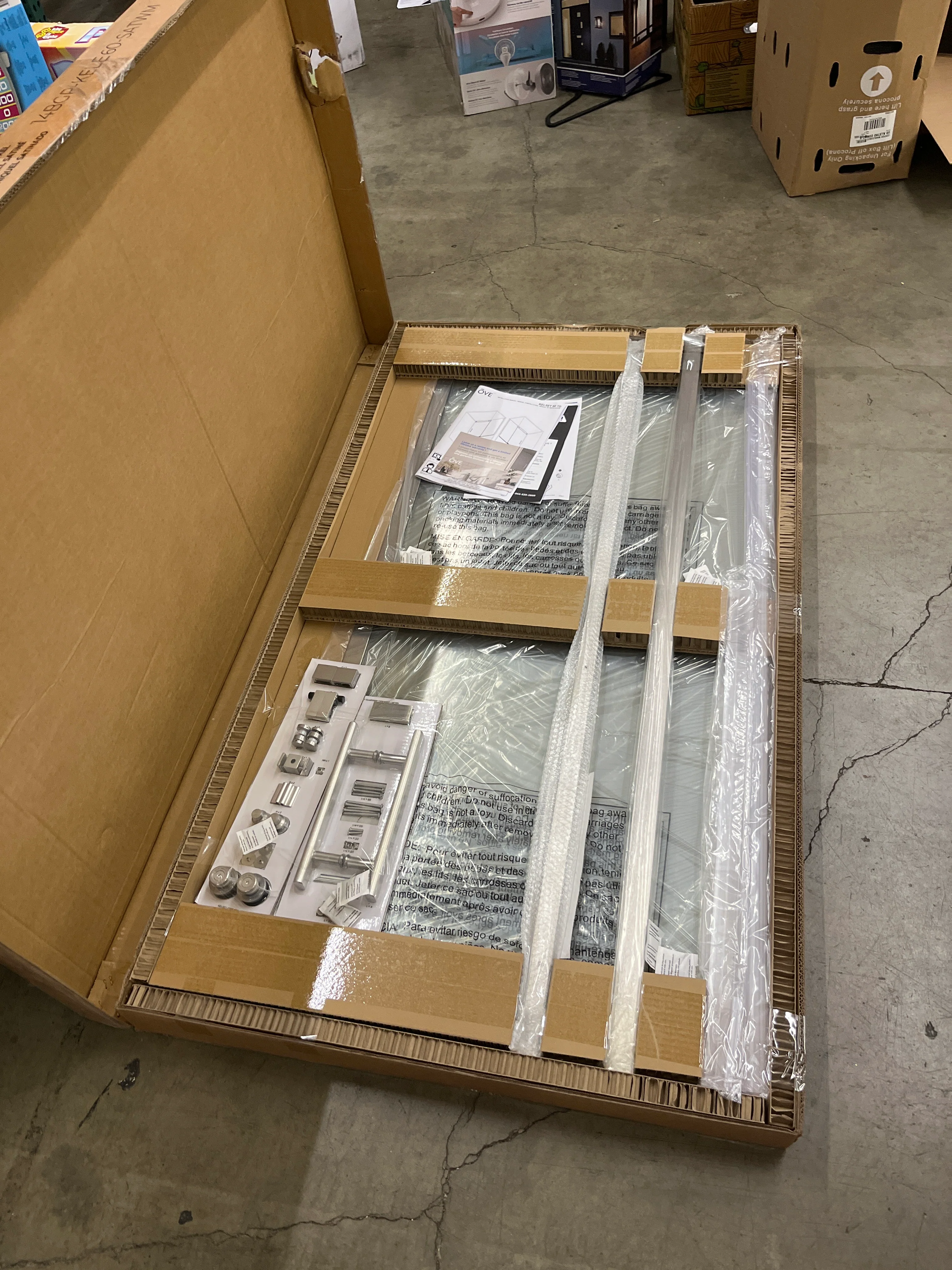 NEW - OVE Decors Kelsey 60" Tub Door - Image 5