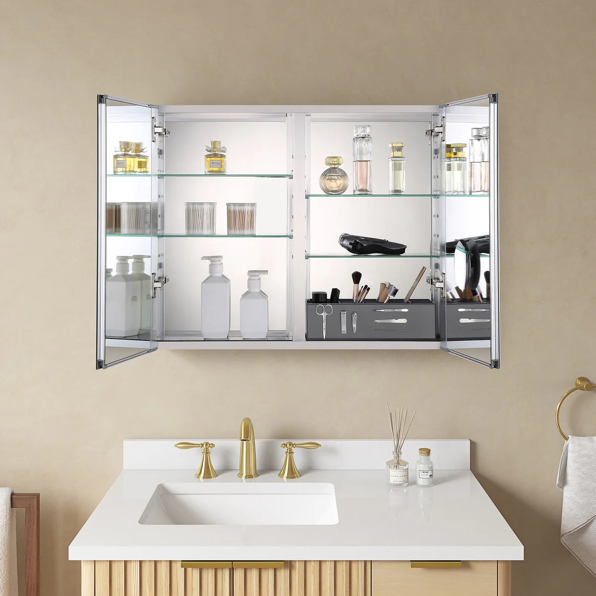 OVE Decors Two Door Carlow Medicine Cabinet - Image 2