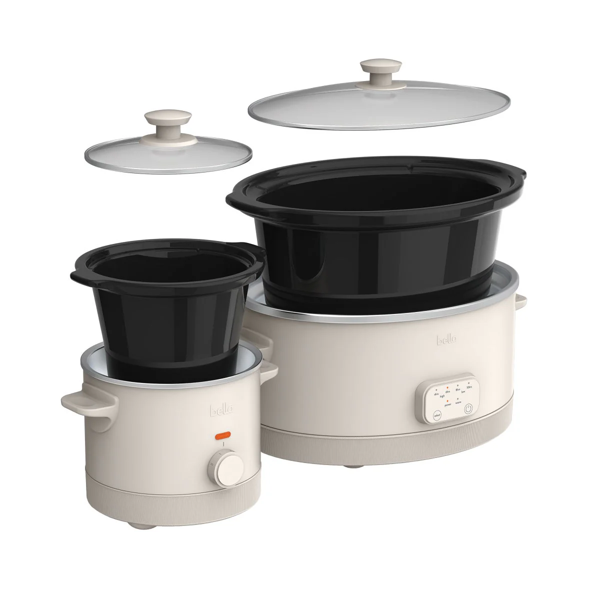 bella 6-quart Programmable Slow Cooker with Additional 2-quart Slow Cooker Set - Image 2