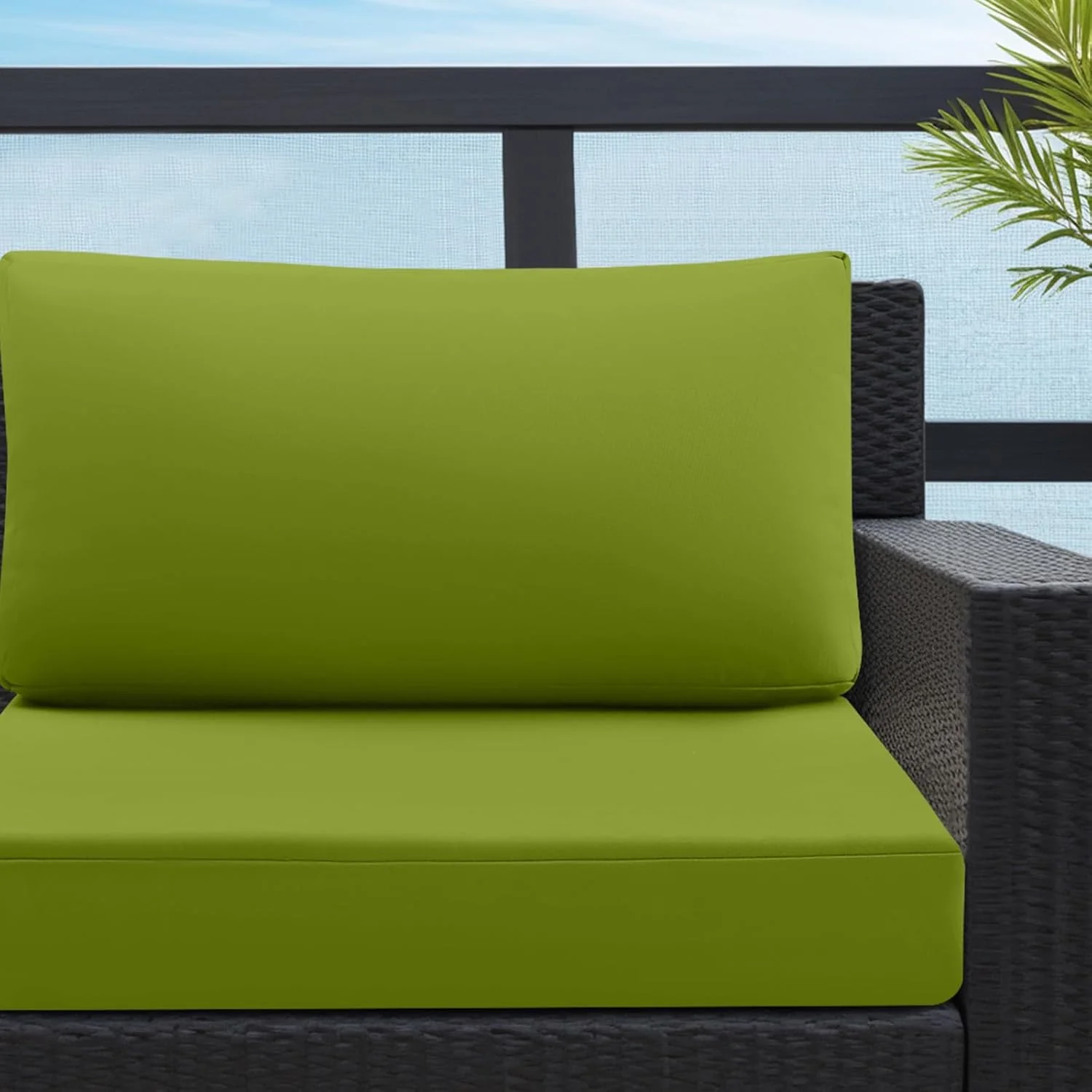 idee-home Outdoor Cushions for Patio Furniture, Waterproof Outdoor Seat Cushion Hampton Bay Deep Seat Replacement Cushions for Garden - Image 8