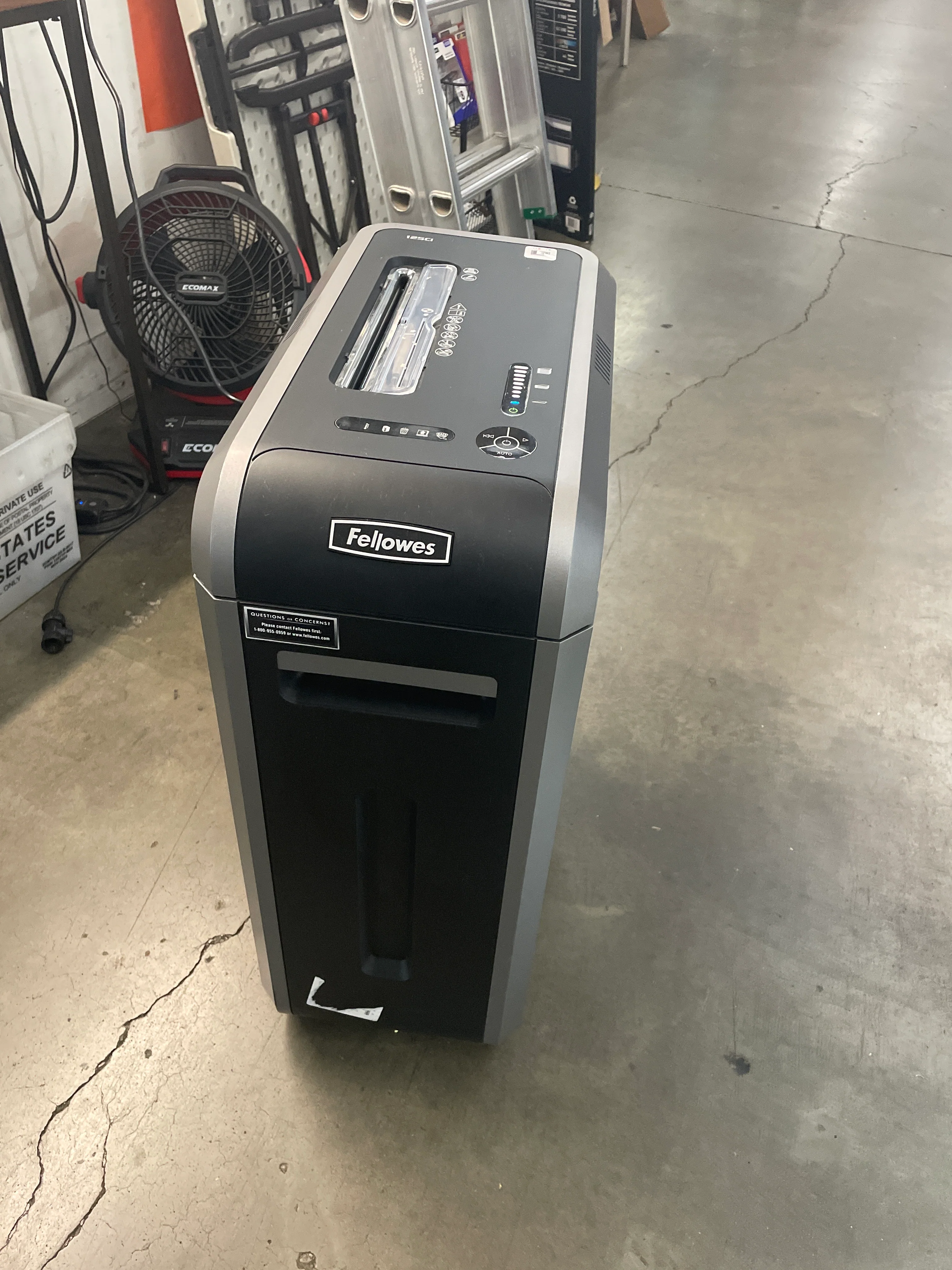 Fellowes Powershred 125Ci 20-Sheet Crosscut Shredder - Image 5