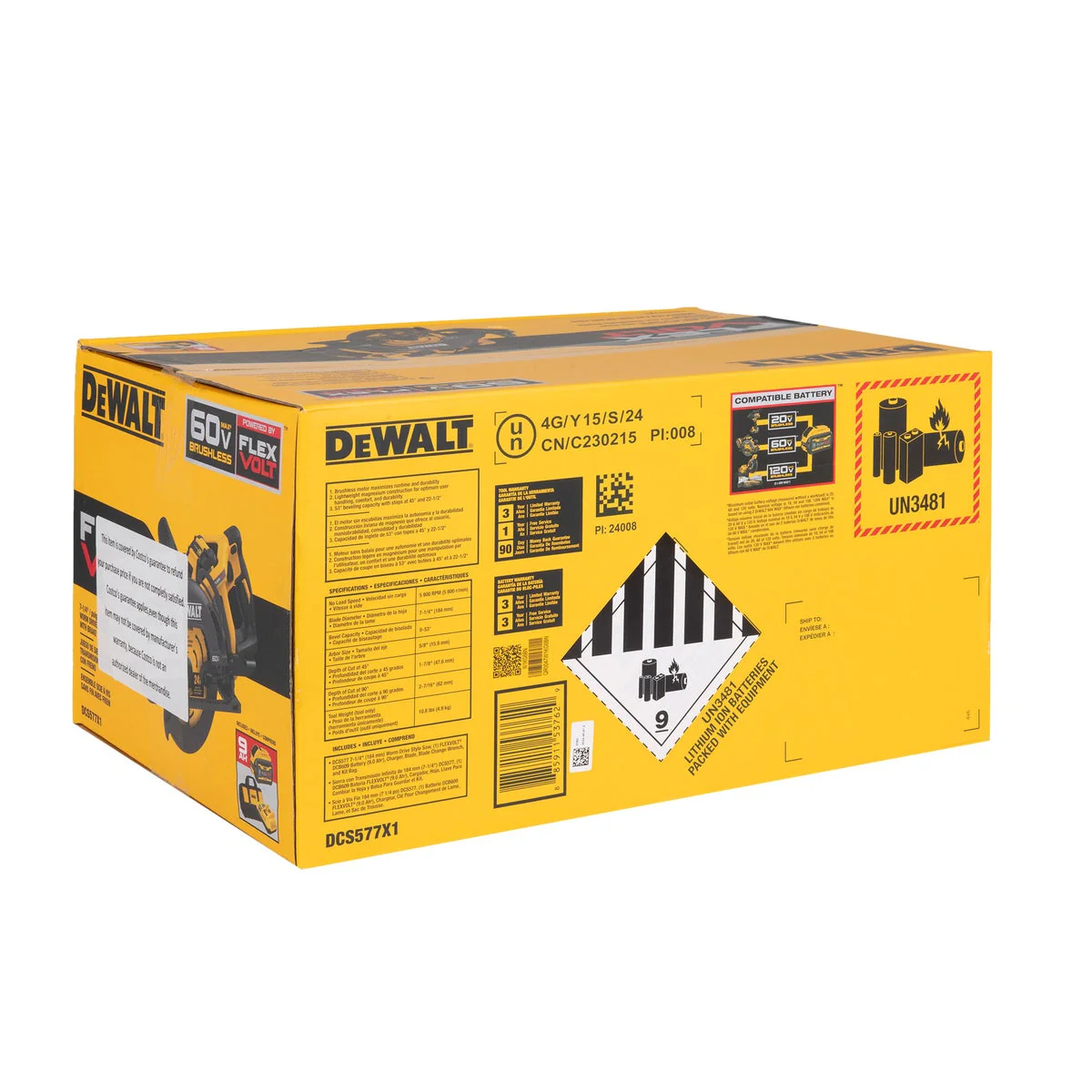 DeWalt 60V Max Brushless Cordless 7-1/4" Circular Saw Kit - Image 8