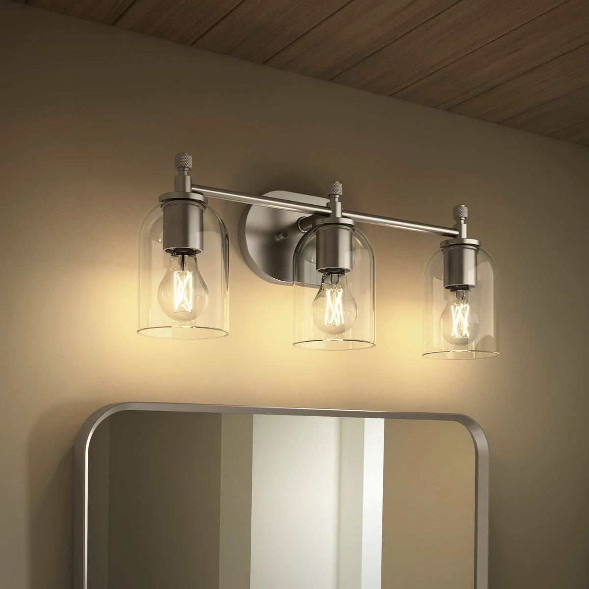 Kohler Orime Brushed Nickel Three-Light Wall Sconce