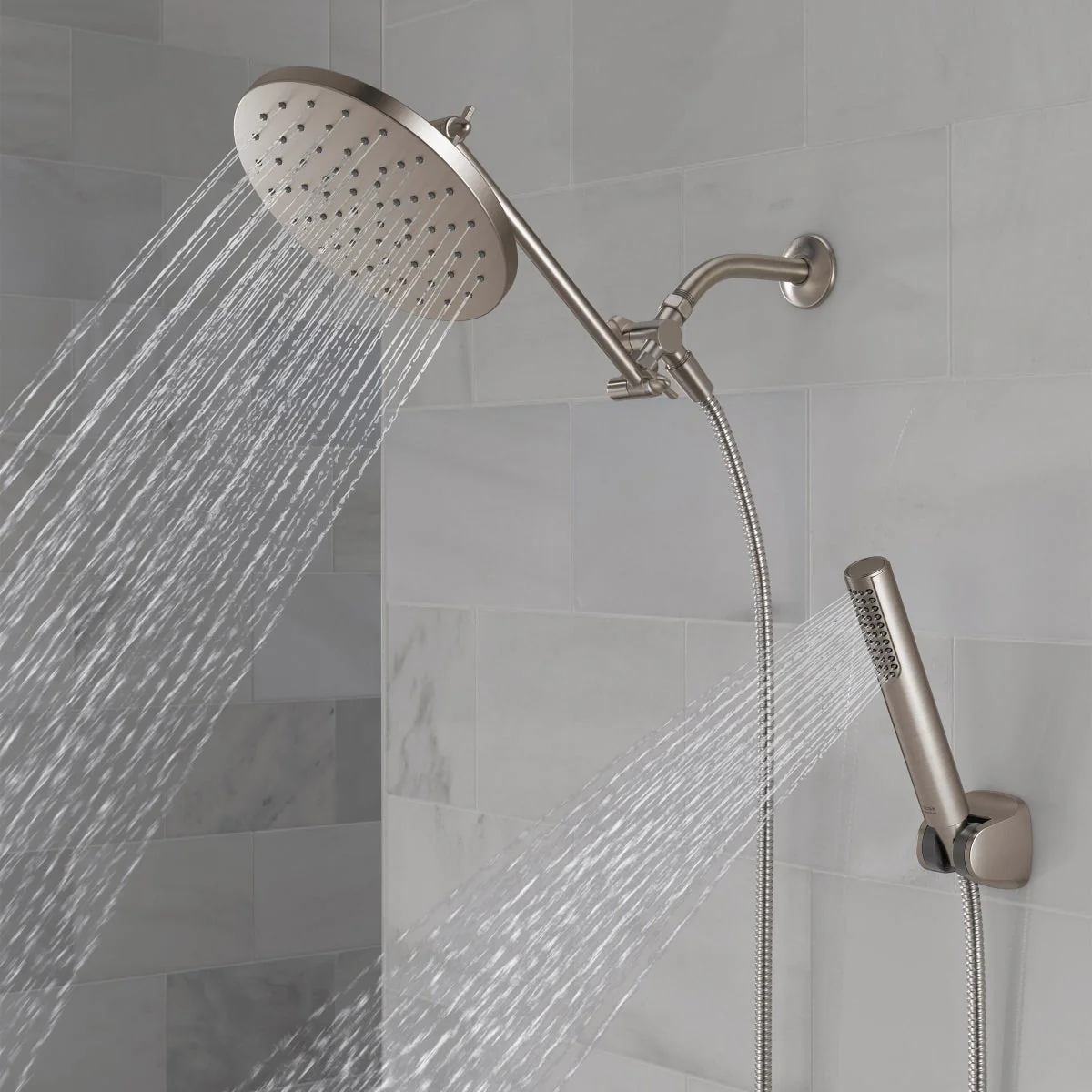 Delta Adjustable Shower Head with Hand Shower - Image 2