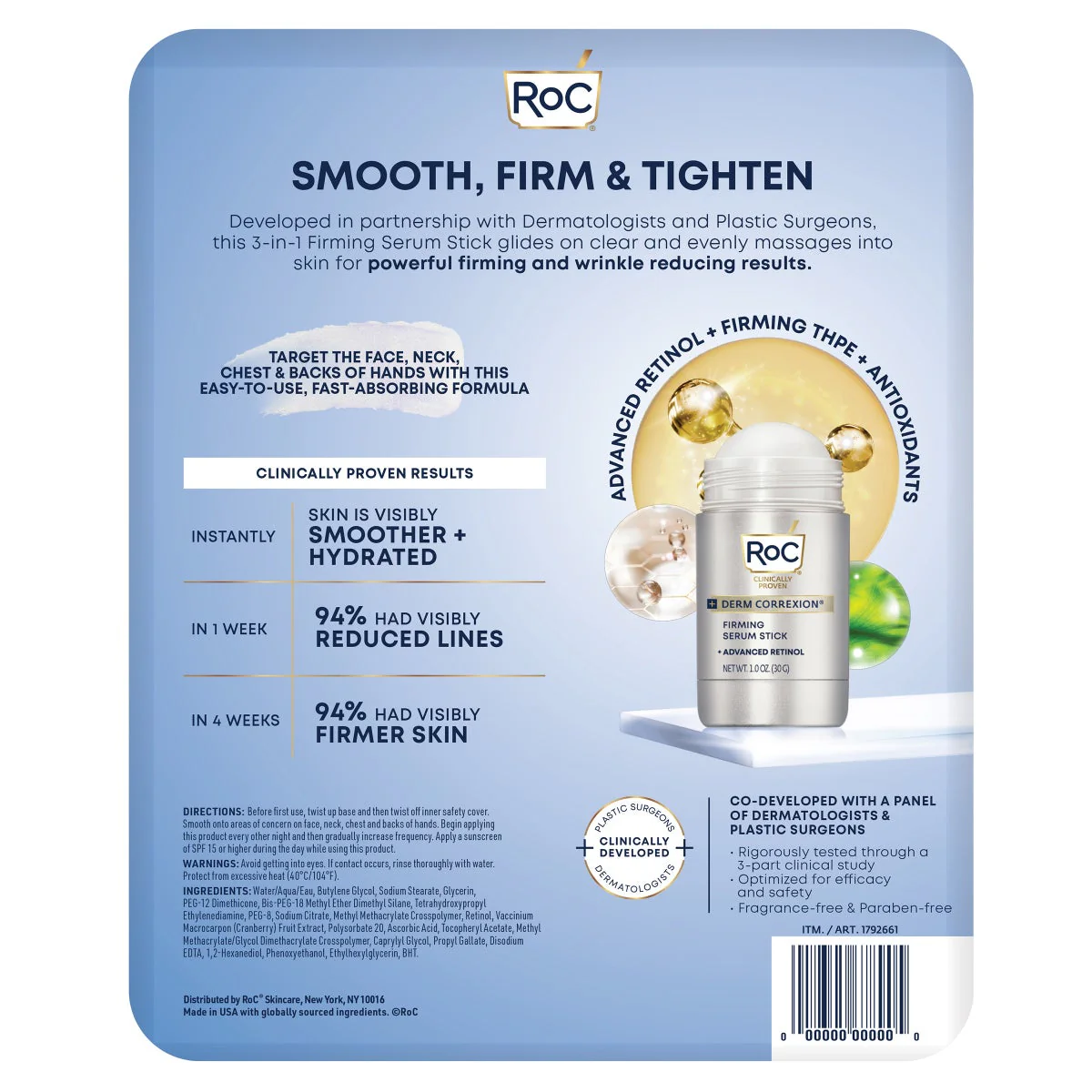 RoC Derm Correxion Firming Serum Stick, 1 oz, 2-pack - Image 2