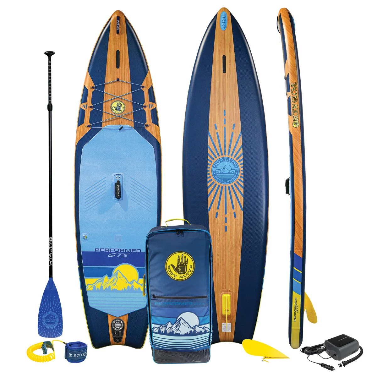 NEW - Body Glove Performer 11’ GTS Inflatable Paddle Board Package - Image 2