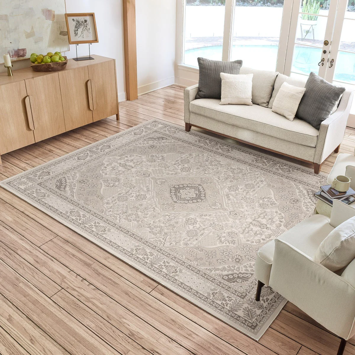 Helios Area Rug Collection, Parsons Gray - 7ft. 10in x 10ft. - Image 2