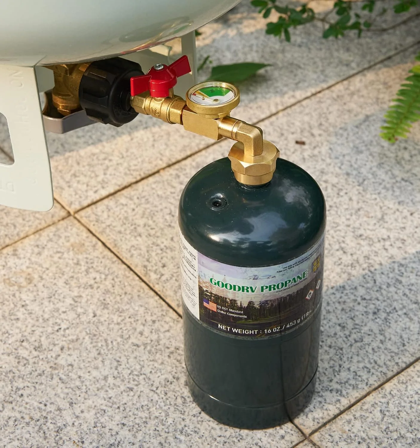 Propane Refill Adapter with Valve and Gauge, Fill 1 Pound Bottles from 20lb Tank, Fits QCC1 / Type1 Propane Tank and 1 lb Throwaway Disposable Cylinder Propane Bottle Connector - Image 6