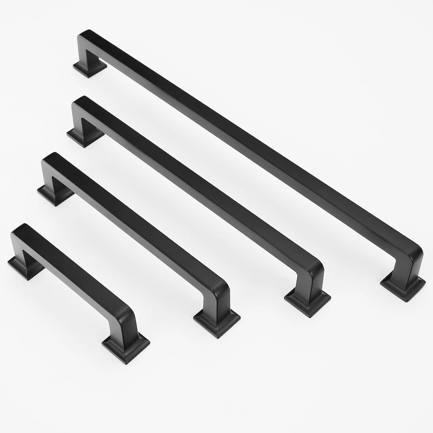 6 Pack Matte Black Kitchen Cabinet Handles - 12-3/5 inch (320mm) Black Drawer Pulls - Image 6