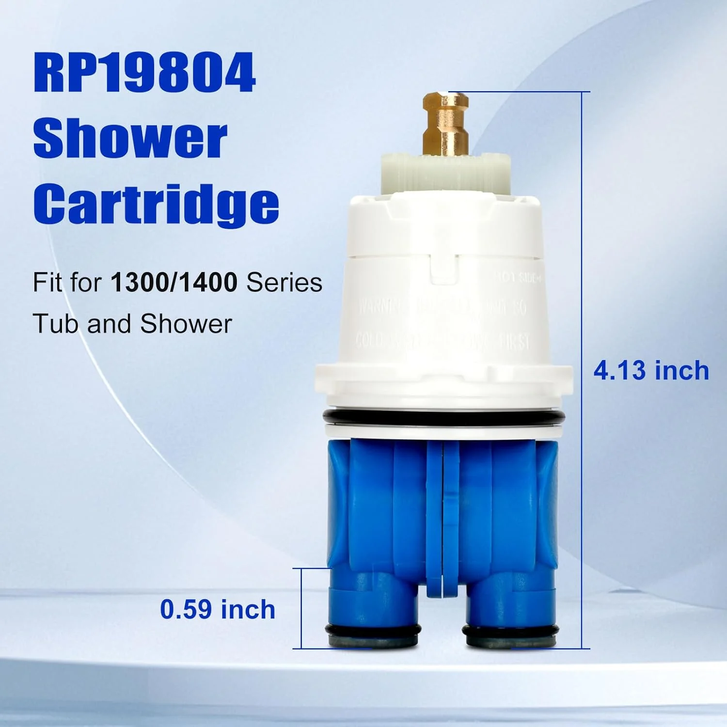 RP19804 Shower Cartridge Assembly,Shower Valve Cartridge Replacement for 1300/1400 Series Tub and Shower, Pressure Balance Cartridge Compatible with Single-Handle Monitor Shower (1993~2007),2PCS - Image 2