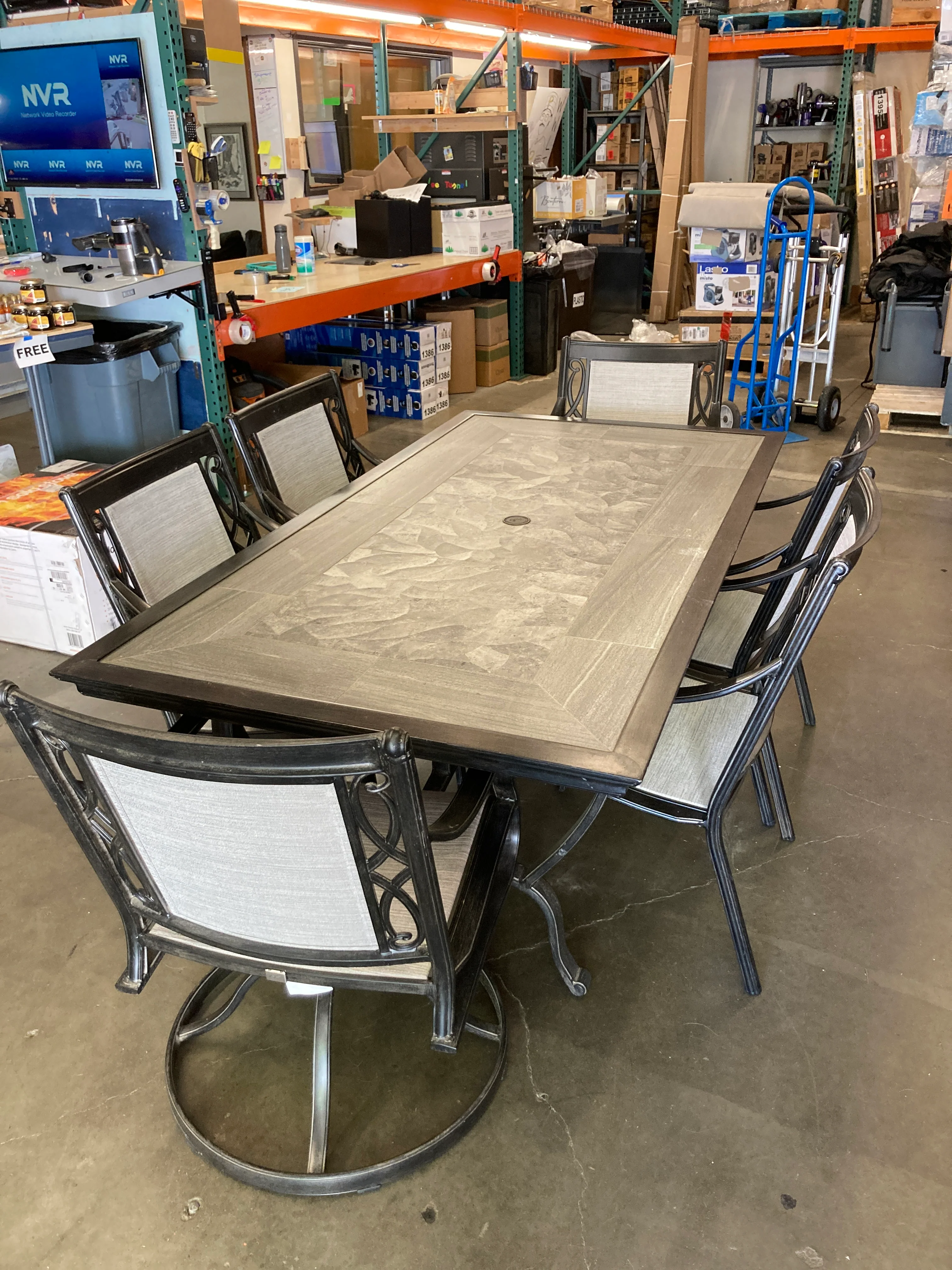 Agio Turner 7-Piece Outdoor Dining Set - Retail $1499 - Image 2