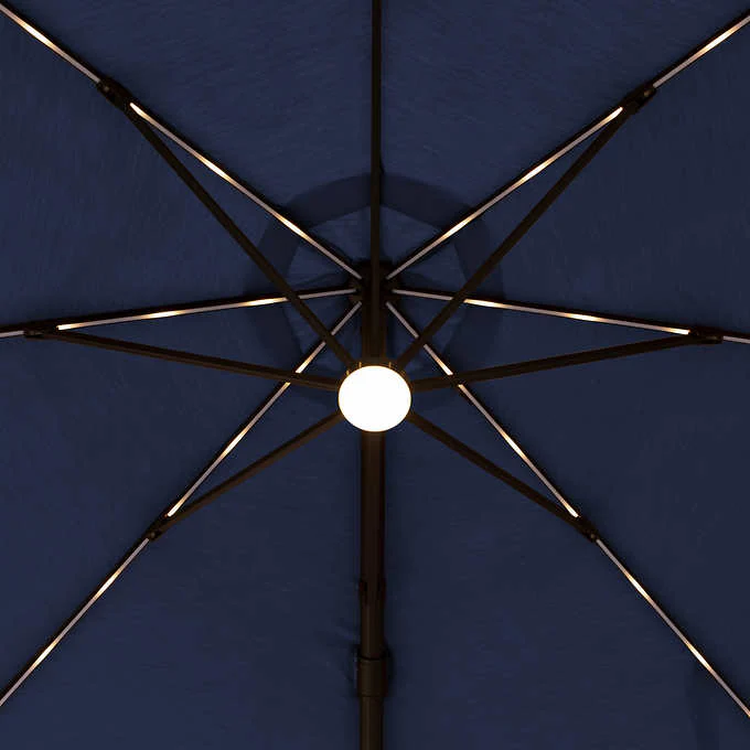 Costco - 11' LED Solar Round Cantilever Umbrella - Retail $629 - Image 2