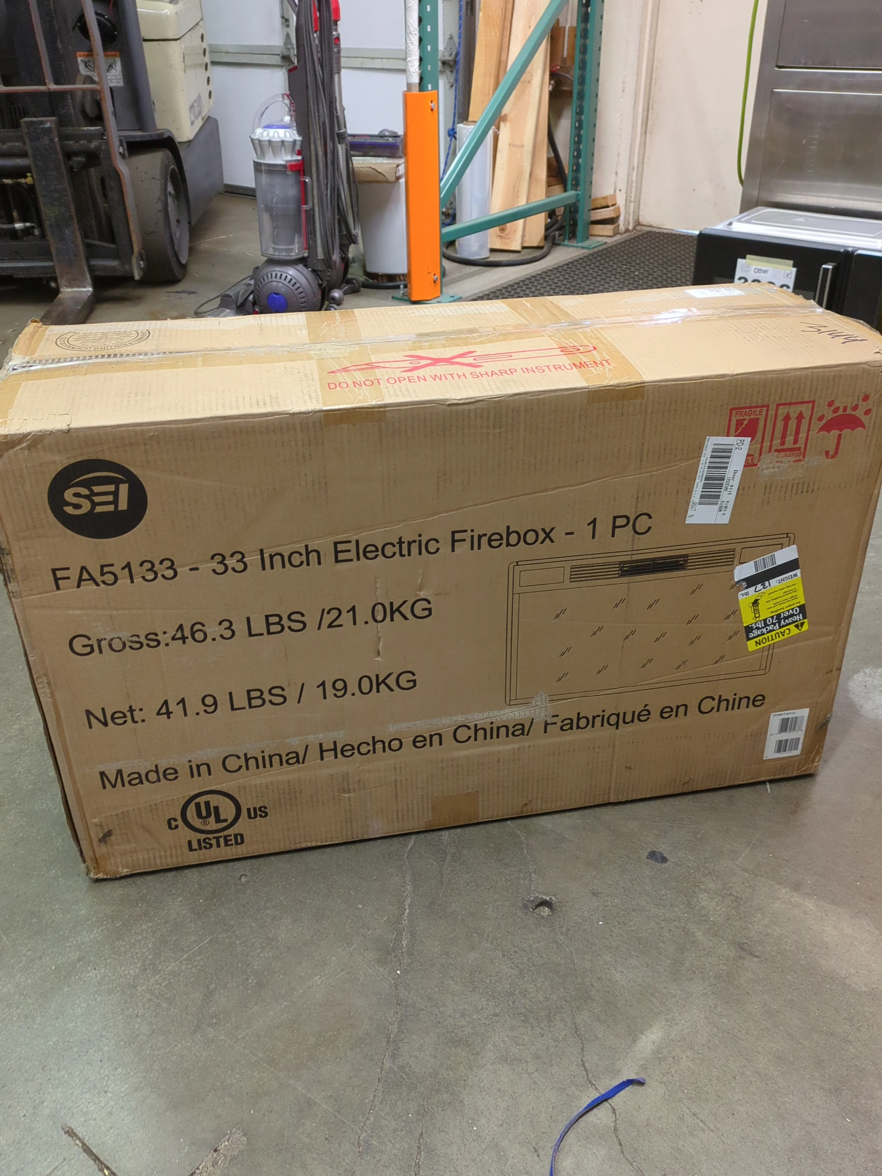 NEW in Box - Costco - Ledgestone Electric Fireplace - Retail $499 - Image 3