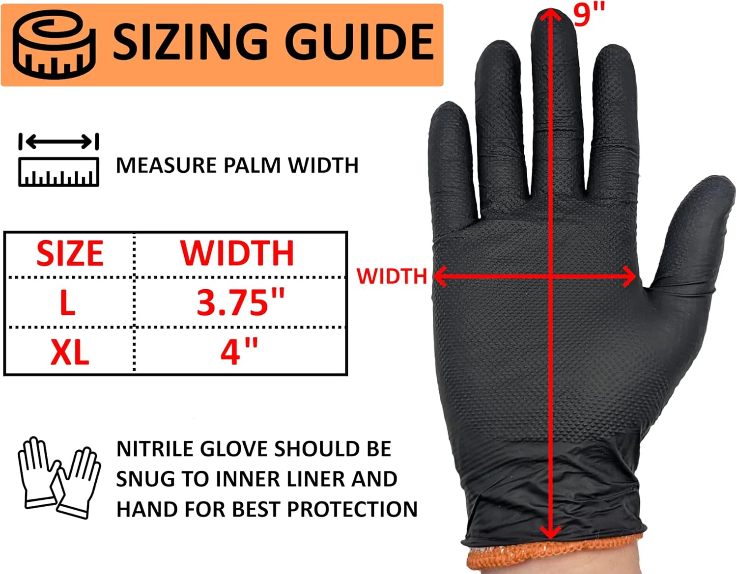 Black Disposable BBQ Grill Gloves Kit - 50 Heavy Duty Textured Grip and 2 Heat Resistant Reusable Liners Meat Pulling - Image 6