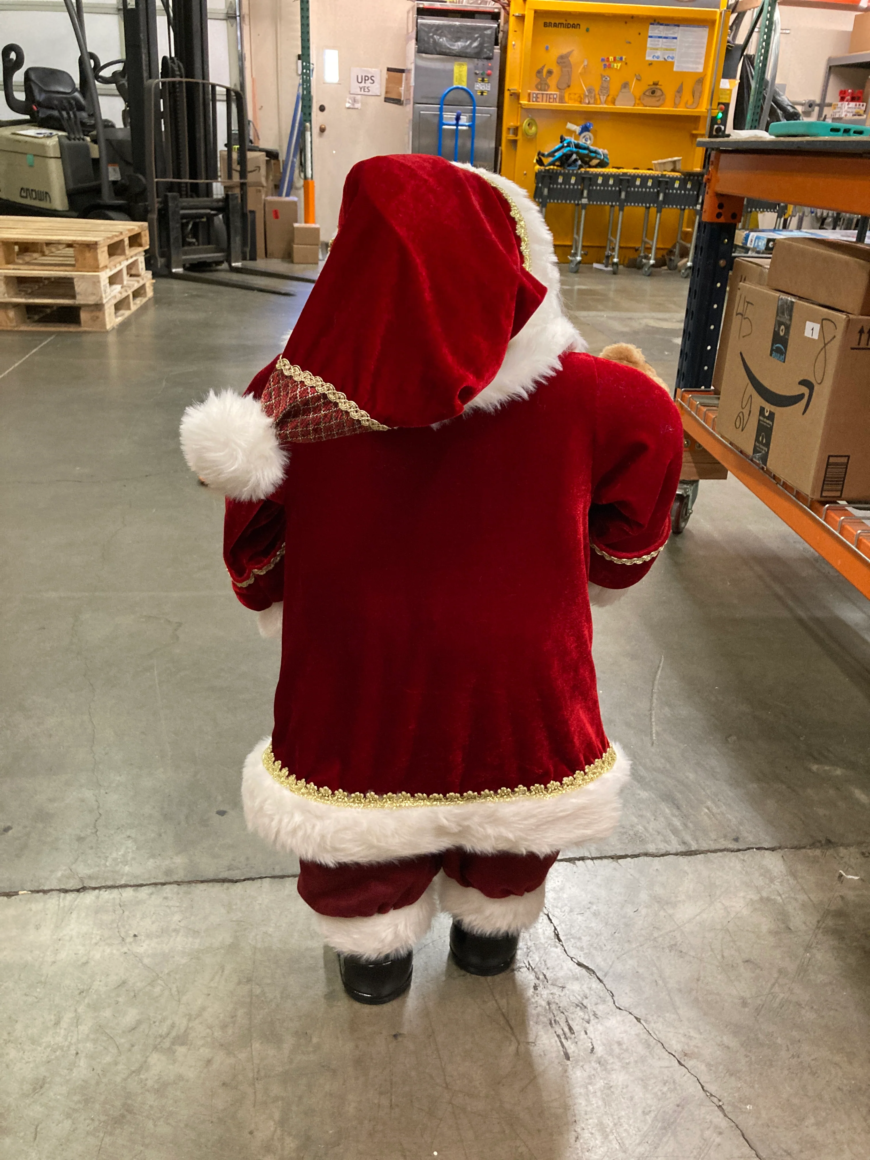 Costco - 36" Fabric Santa With Lantern - Retail $59 - Image 2