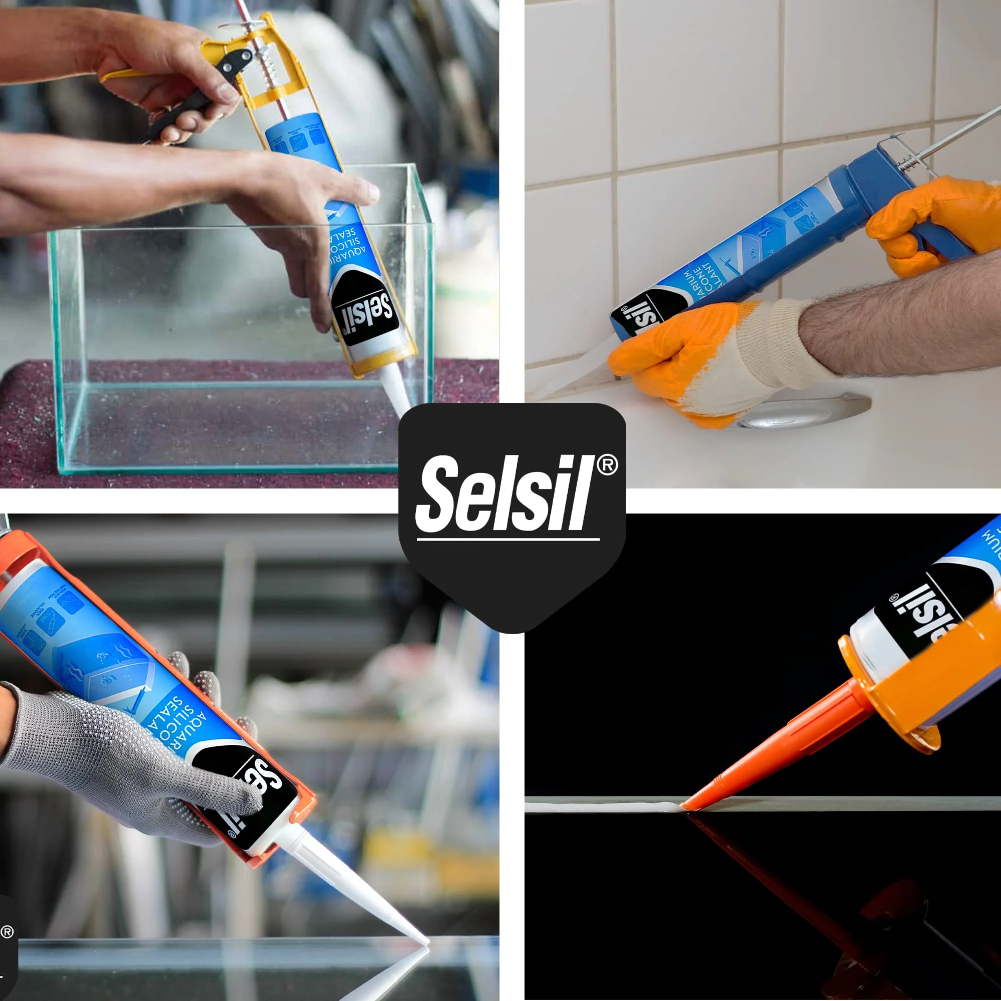 SELSIL Aquarium Silicone Clear Sealant - High Elasticity, Safe for Fish, Solvent-Free, Ozone-Resistant, Transparent 10.14 Fl Oz, 1 Pack - Image 6