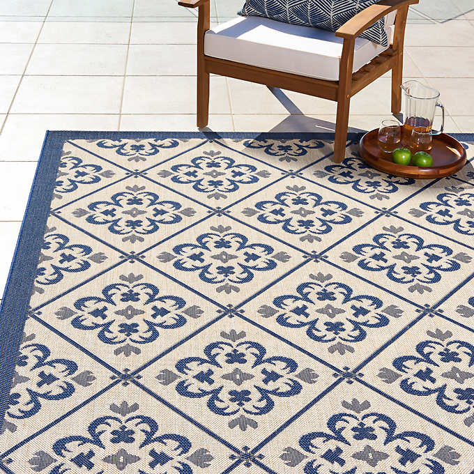 NEW - Costco - Naples Indoor/Outdoor Area Rug, Bronte, 5' 3" x 7' - Retail $99 - Image 3