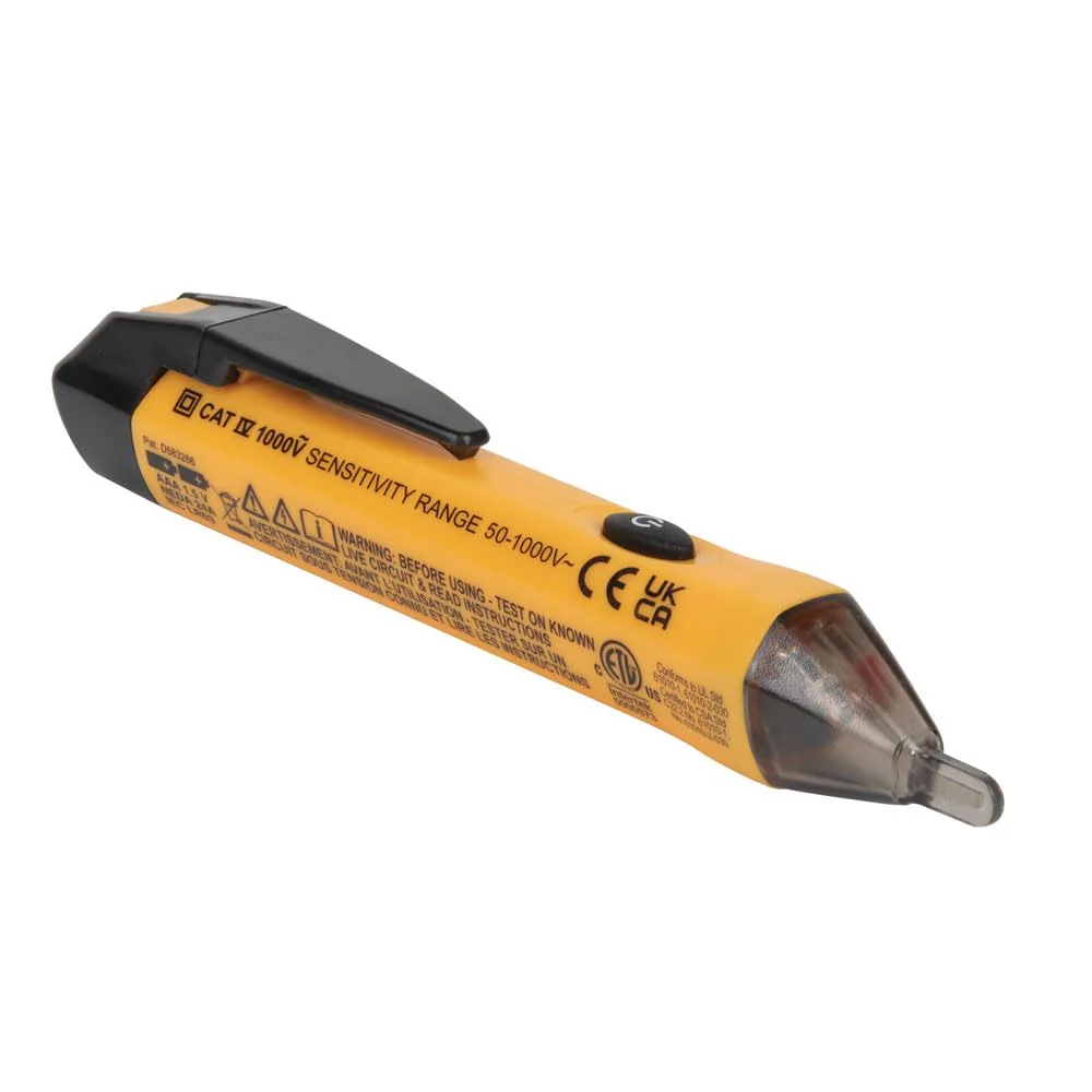Klein Tools NCVT1P Voltage Tester, Non-Contact Low Voltage Tester Pen, 50V to 1000V AC, Audible and Flashing LED Alarms, Pocket Clip - Image 11