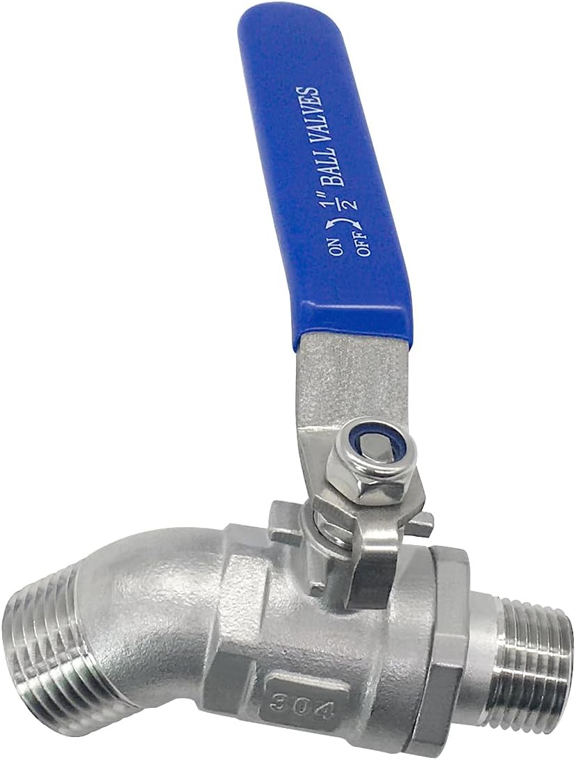 Stainless Steel Garden Hose Bibb Outdoor Hose Spigot/Faucet For Garden 1/2" NPT Male x 3/4" GHT Male - Image 2