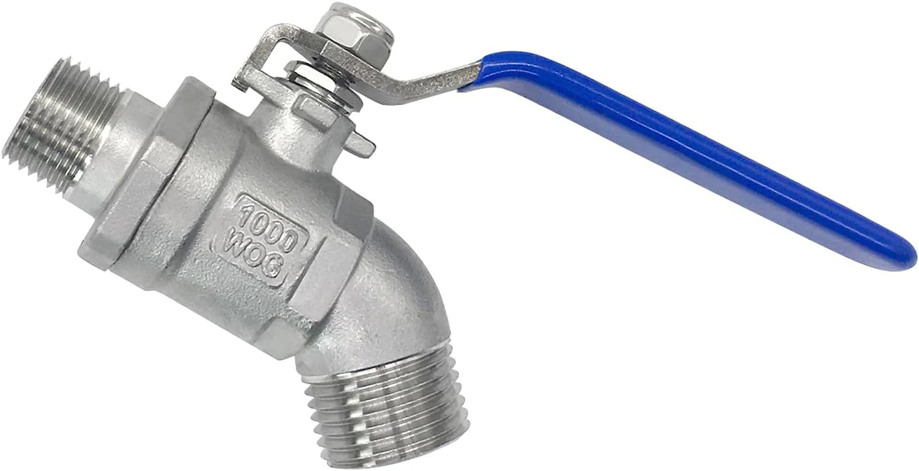 Stainless Steel Garden Hose Bibb Outdoor Hose Spigot/Faucet For Garden 1/2" NPT Male x 3/4" GHT Male - Image 4
