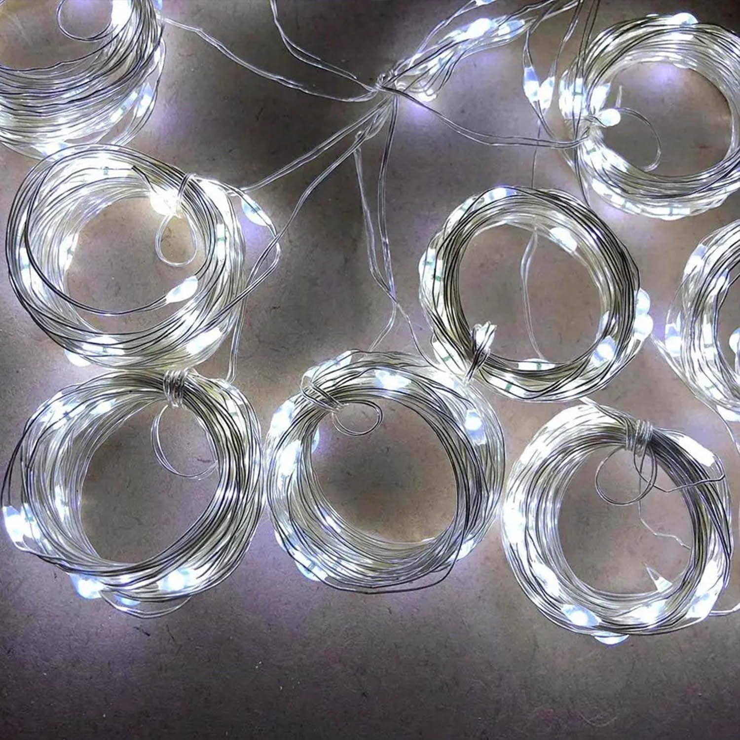 Curtain String Lights, 300 LED Fairy Lights with 8 Light Modes, 9.8x9.8Ft Remote Controlled Plug-in Fairy String Lights for Christmas, Bedroom, Indoor, Outdoor, Weddings, Party Decor (White) - Image 7