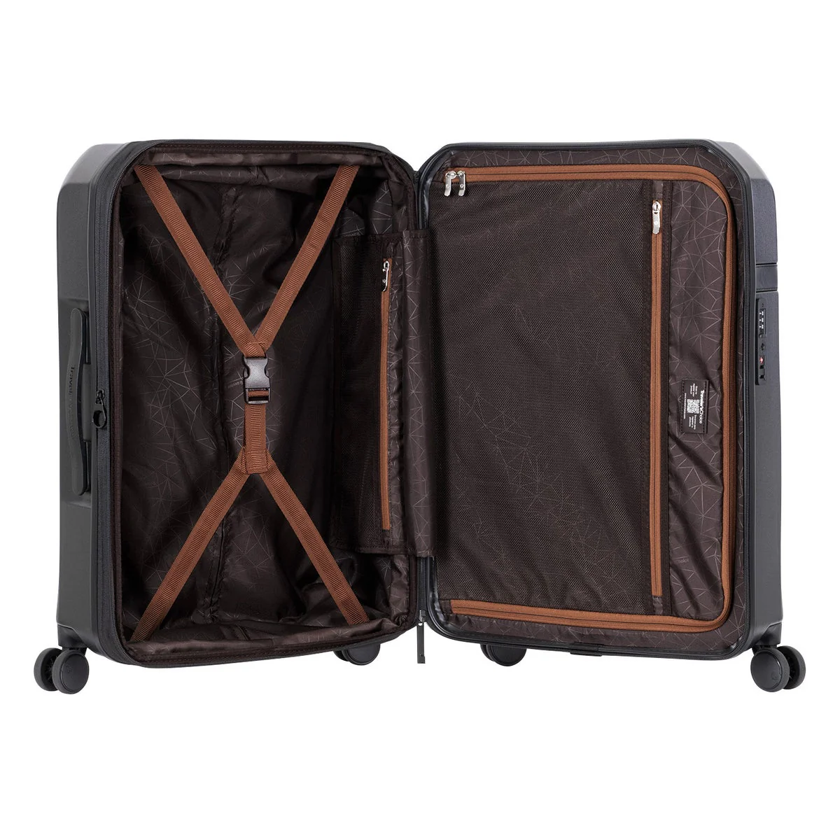 Traveler’s Choice Black Candlewood II 3-piece Expandable Hardside Spinner Luggage Set - Image 5