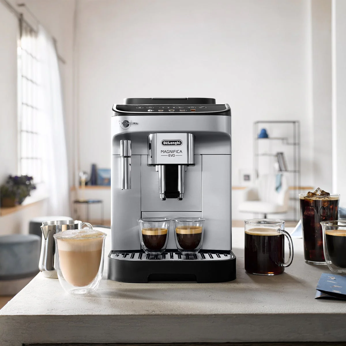 De'Longhi Magnifica Evo Automatic Espresso Machine with Frother and Preset Recipes - Image 7