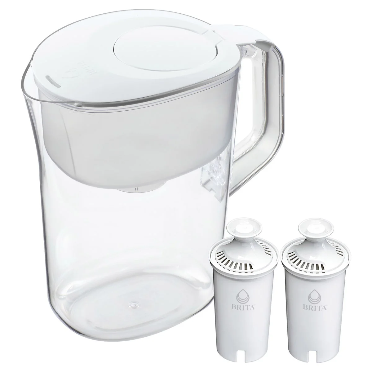 Brita Champlain Water Filter Pitcher, 10 Cup with 2 Filters - Image 2