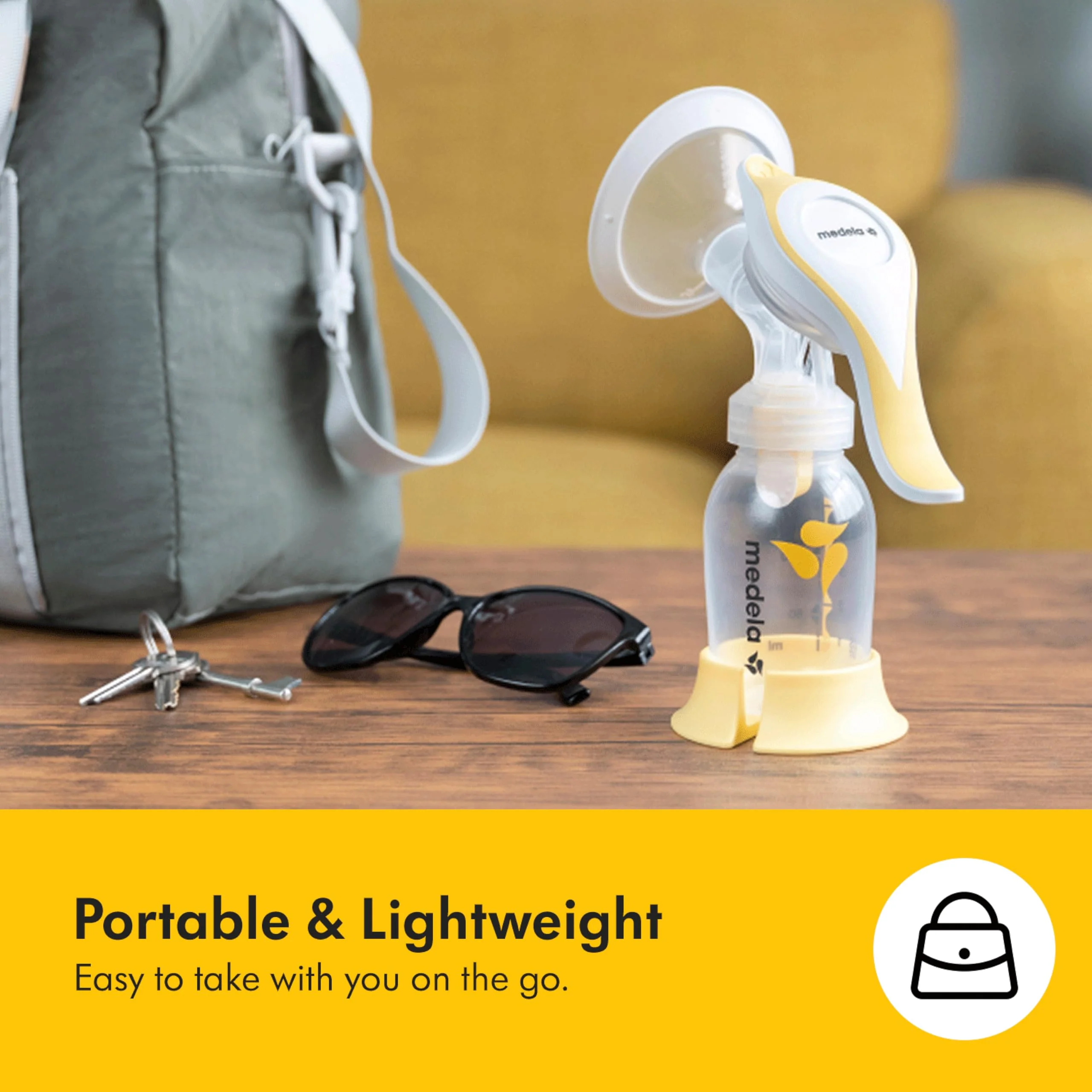 Medela Harmony Manual Breast Pump, Compact Swiss Design with PersonalFit Flex Shields and Medela's 2-Phase Expression Technology - Image 5