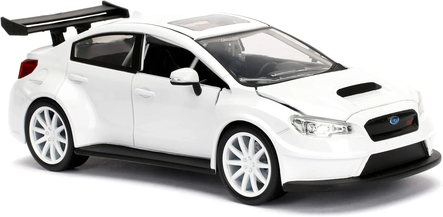 Jada Toys Fast & Furious 1:24 Mr. Little Nobody's Subaru WRX STI Die-cast Car, toys for kids and adults, White (98296) - Image 9