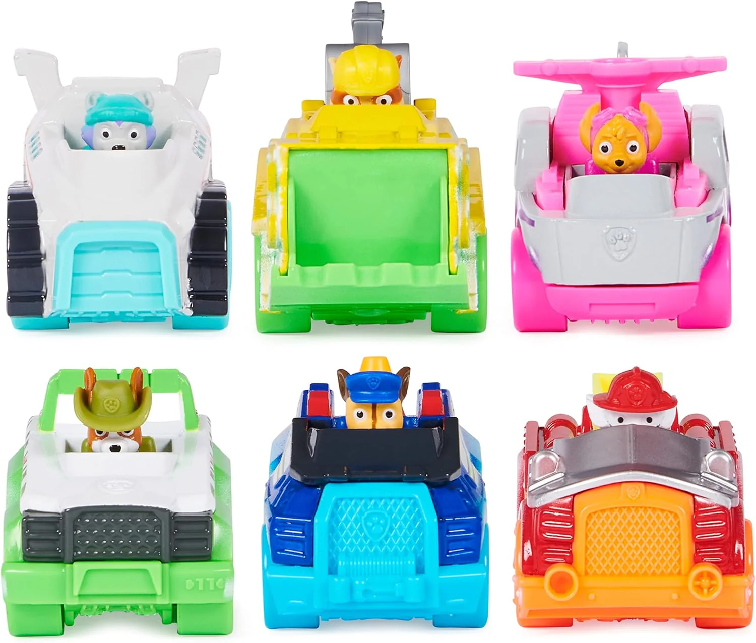 Paw Patrol, True Metal Neon Rescue Vehicle Gift Pack of 6 Collectible Die-Cast Toy Cars, 1:55 Scale, Kids Toys for Boys and Girls Ages 3 and up - Image 5