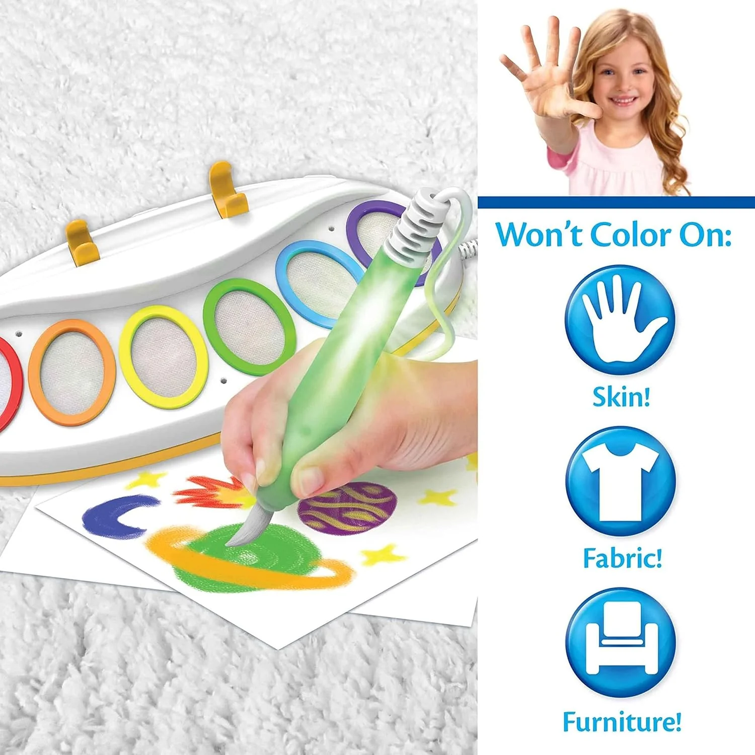 Crayola Color Wonder Magic Light Brush, Mess Free Painting Station for Kids, Gift for Kids, Toddler Toys & Activities, Ages 3, 4, 5 - Image 2