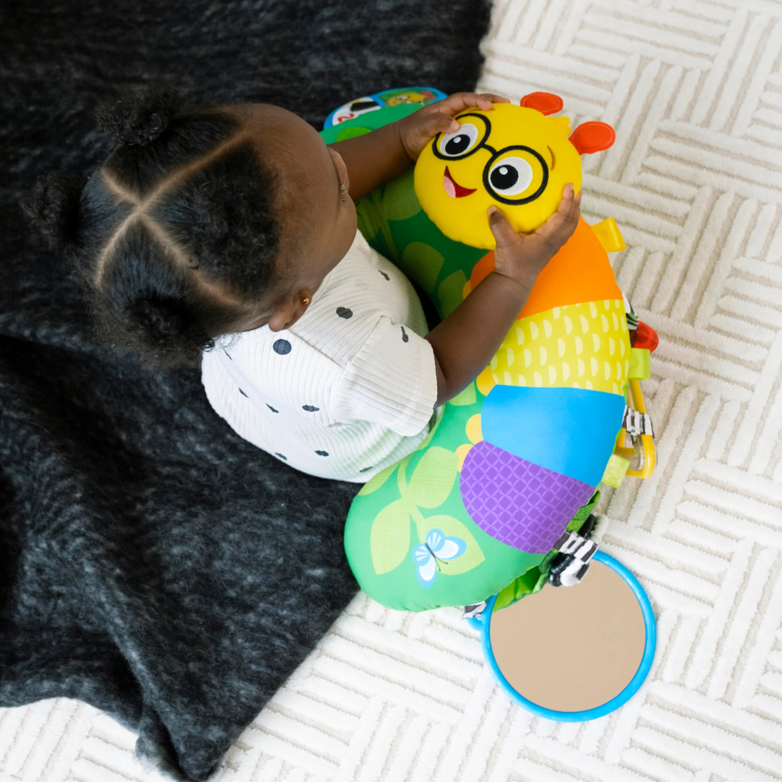 Baby Einstein Cal-a-Pillow Tummy Time Pillow, Multisensory Activity Toys, Sitting Up Play, Cal the Caterpillar, Ages 0+ Months - Image 23