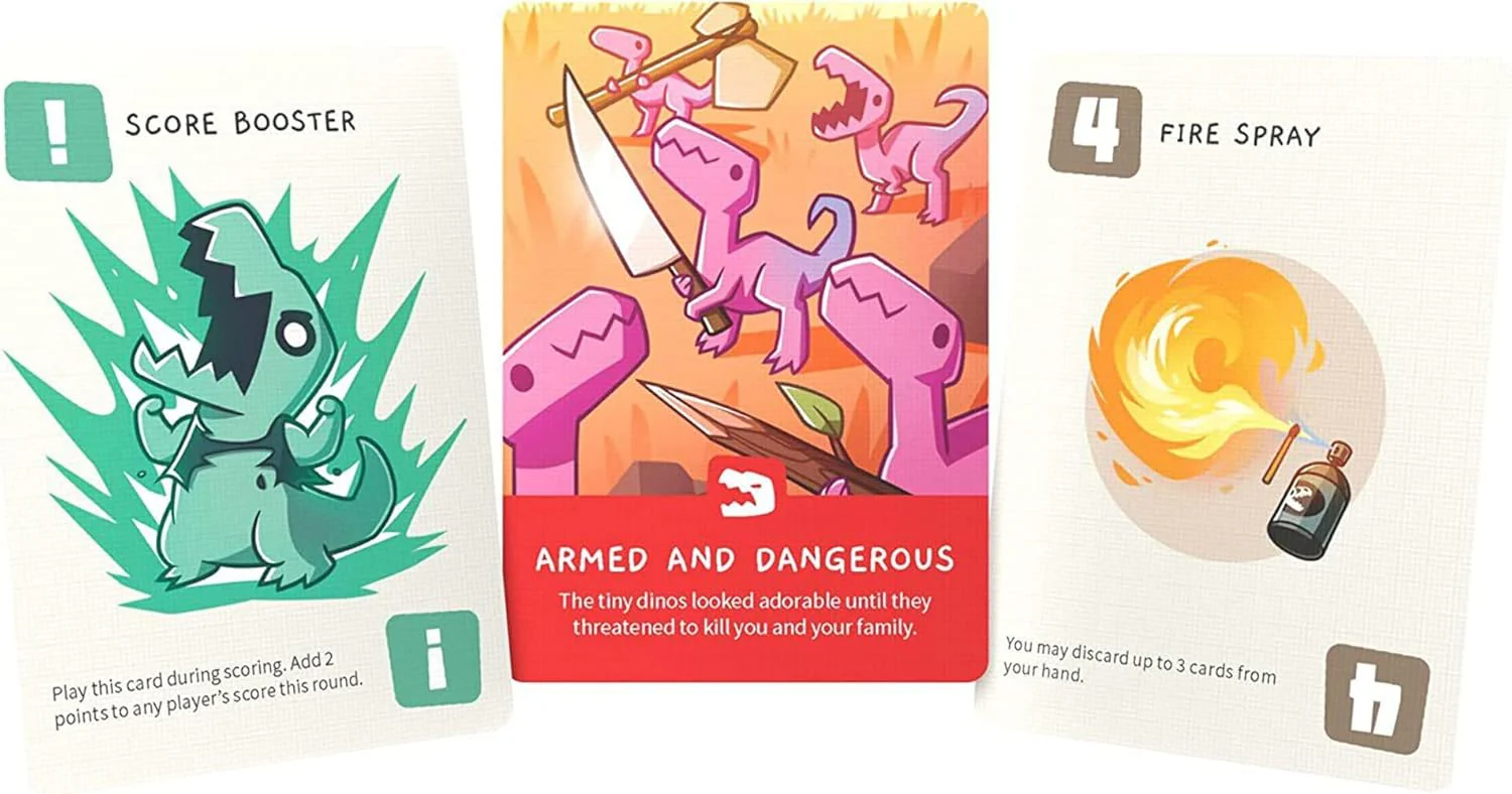 Happy Little Dinosaurs Base Game - Competitive Sabotage Funny Family Card Game For Kids, Teens, Adults - 2-4 Players - Image 5