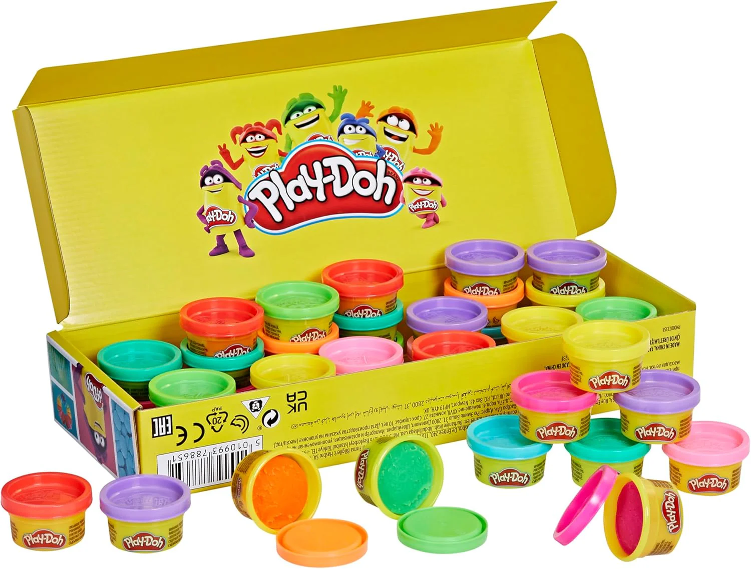 Play Doh Bulk Handout 42-Pack of 1-Ounce Modeling Compound Cans, Back to School Gifts, Prizes, & Party Favors, Kids Arts & Crafts, Preschool Toys, Ages 2+ (Amazon Exclusive) - Image 3