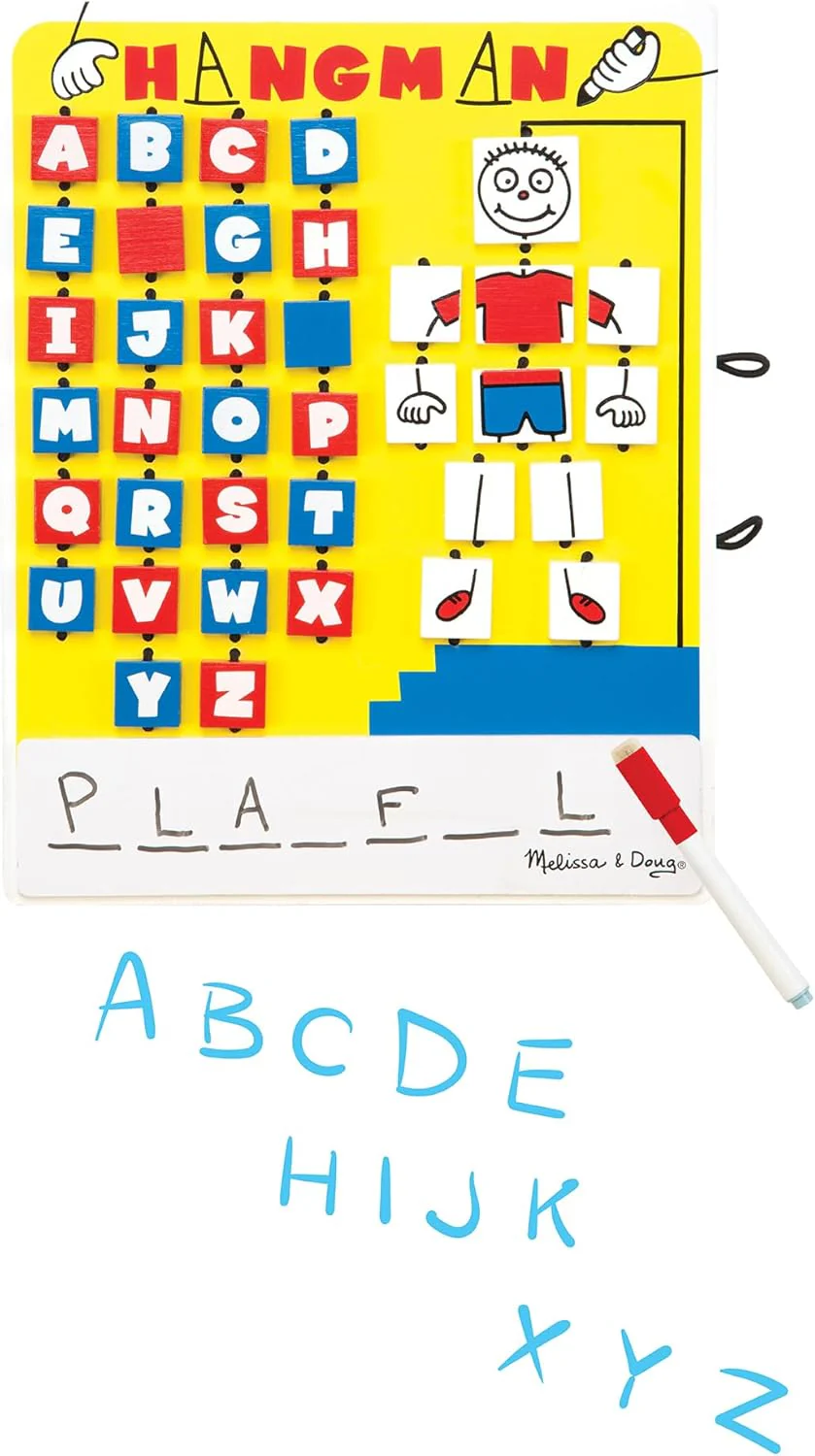 Melissa & Doug Flip to Win Travel Hangman Game - White Board, Dry-Erase Marker - Image 6