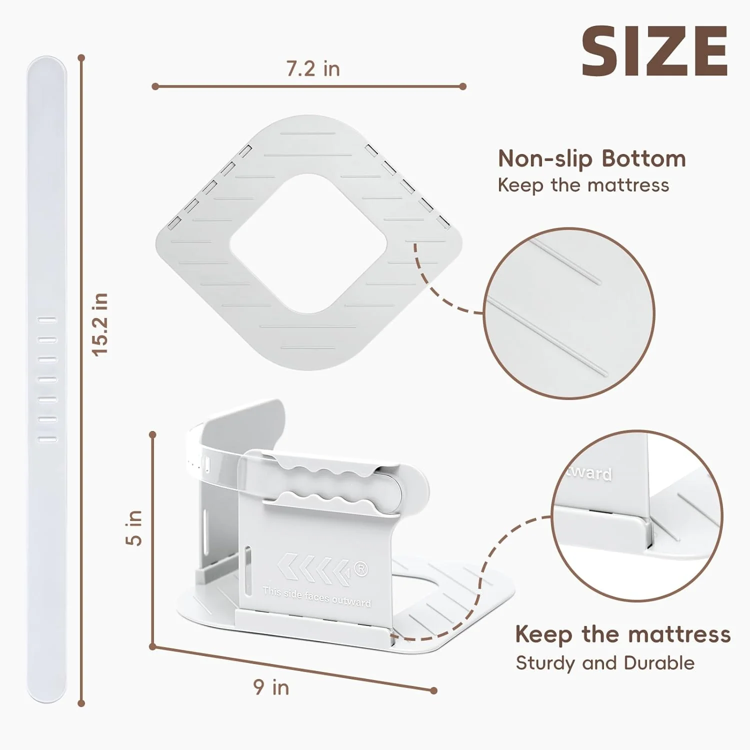 Bed Sheet Holders for Corners Keep Sheets Firm & Tight, Secure Fitted Sheet Holders for Corners, Sheet Fasteners with Lock Straps, Durable Bedding Clips - Image 2