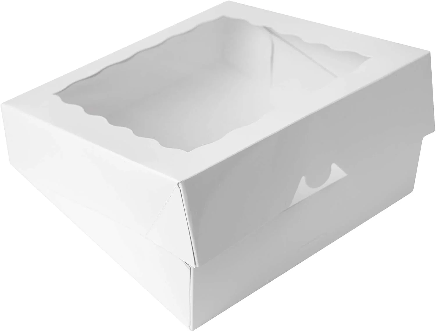 [15pcs] 12inch White Bakery Boxes, 12x12x2.5inch Large Pie Boxes with PVC Window - Image 8