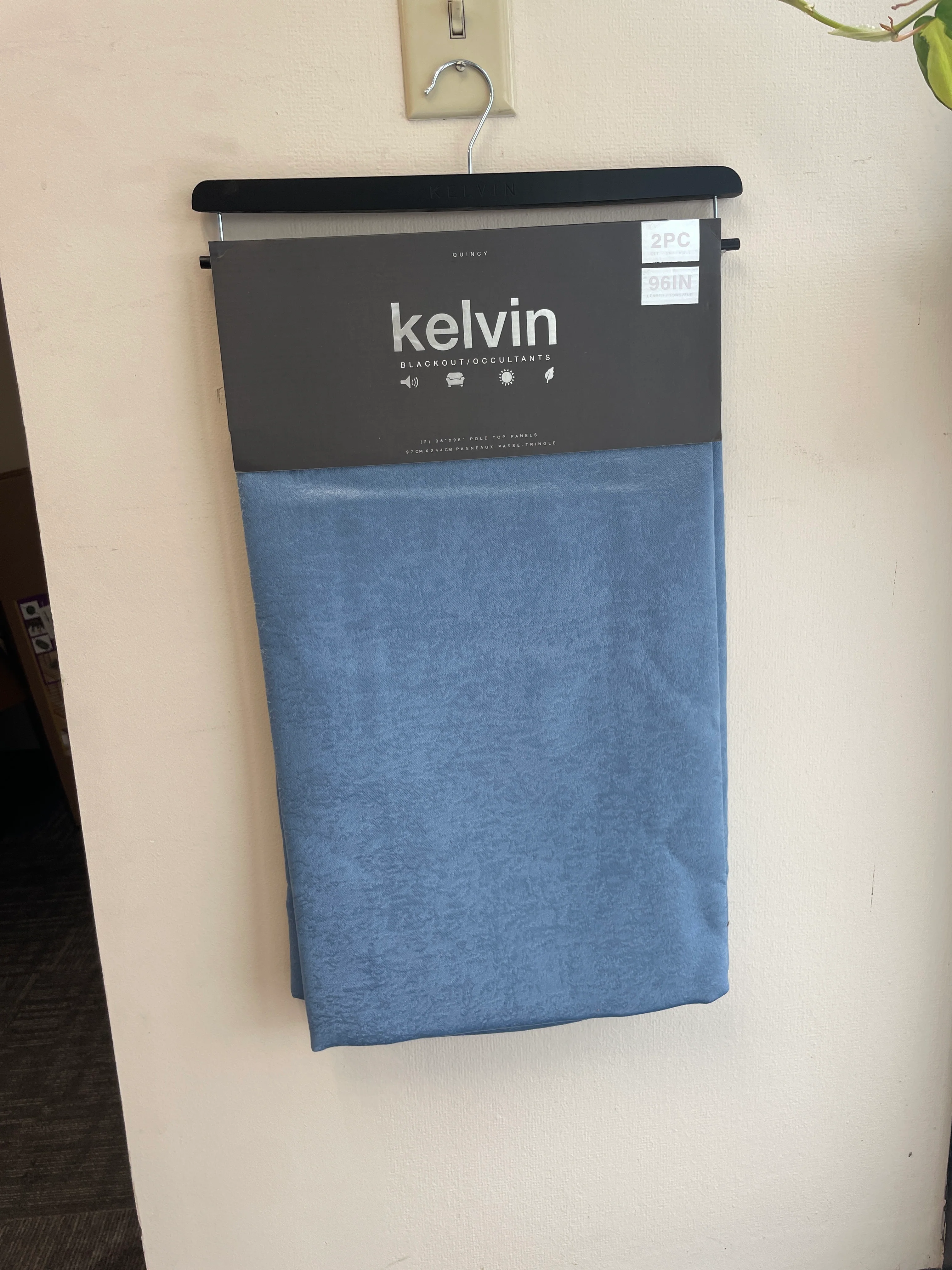 NEW - Kelvin Peyton Quincy Blackout Window Curtain, 38" W x 96" L - Retail $39 - Image 2