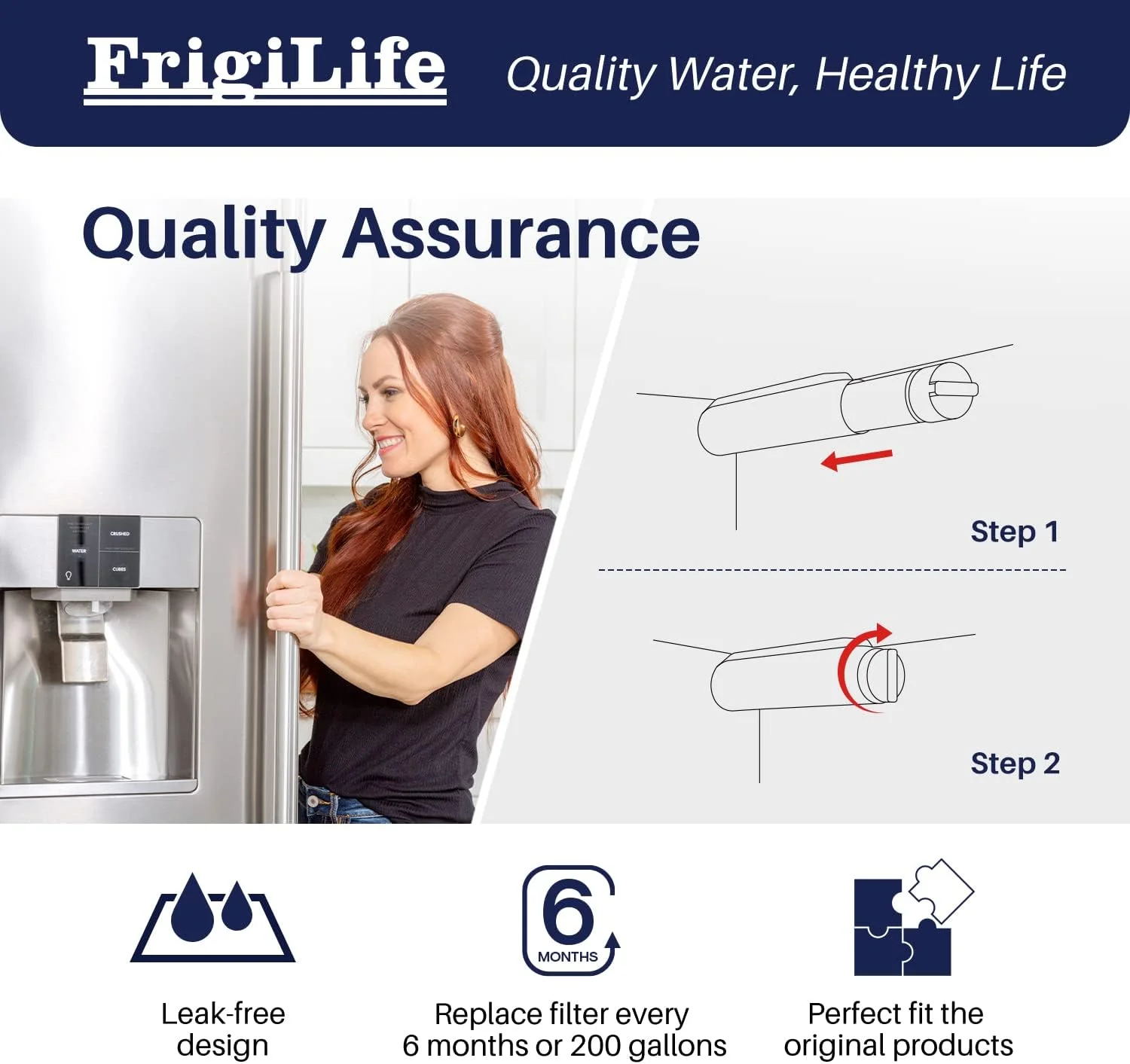 2 Pack RWF5800A Refrigerator Water Filter Replacement for Frigidaire EPTWFU01 EWF02 Pure Source Ultra II, PureSource Ultra 2, SCWFTCTO, GP006, EPTWFUO1, MR022, JO22, BO022, TH-01, DE022, 1007 2PACK - Image 7