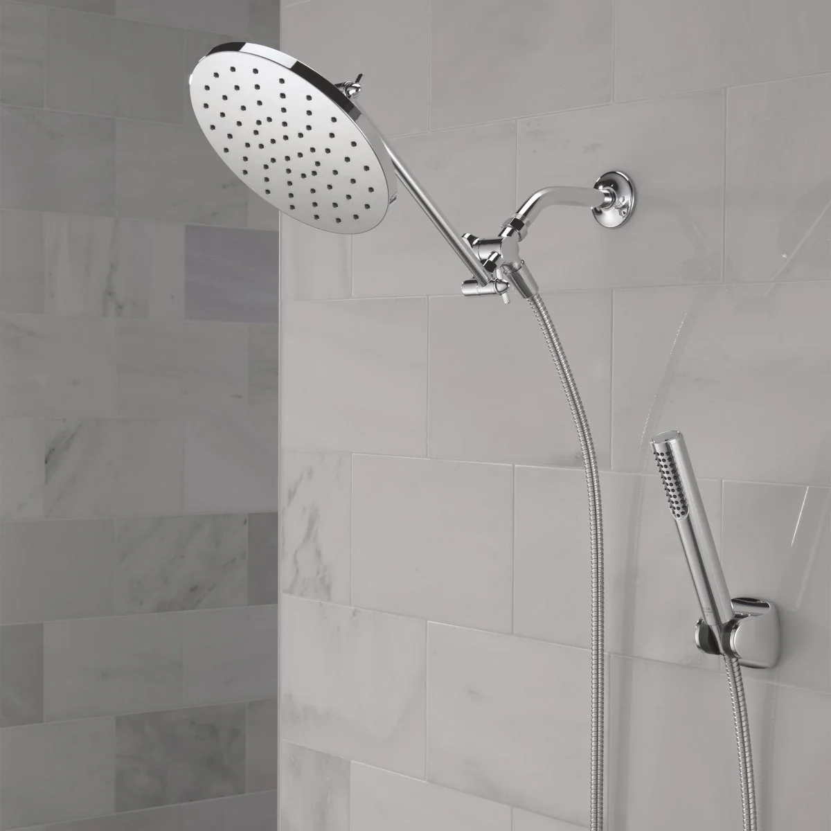 Delta Chrome Adjustable Shower Head with Hand Shower - Image 3