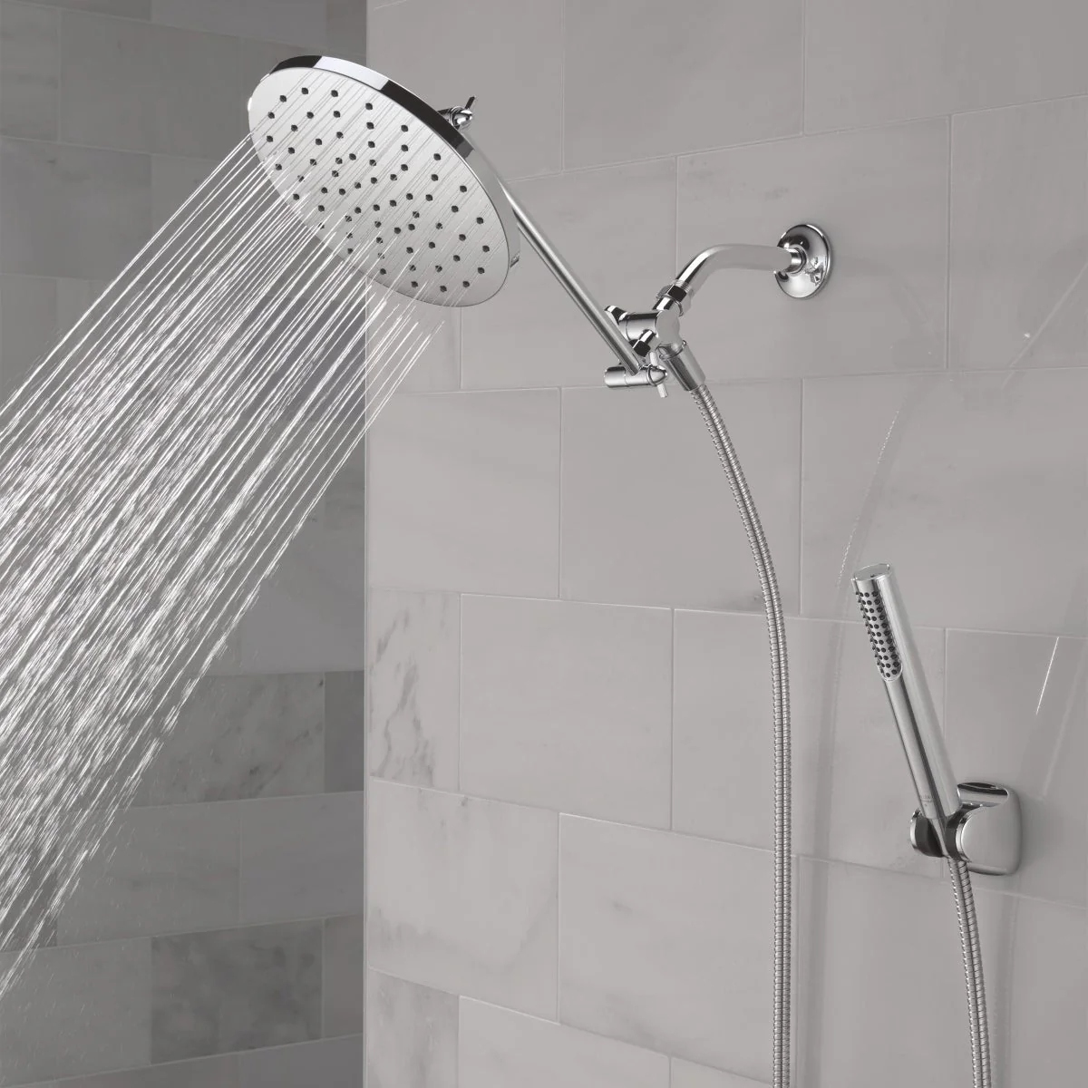 Delta Chrome Adjustable Shower Head with Hand Shower - Image 6