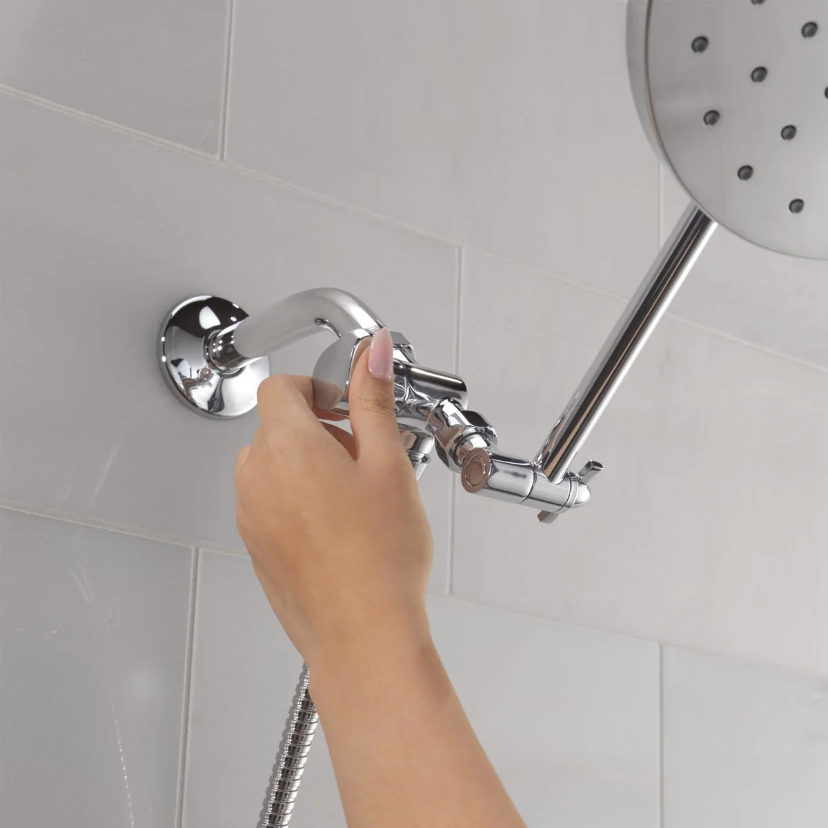 Delta Chrome Adjustable Shower Head with Hand Shower - Image 8