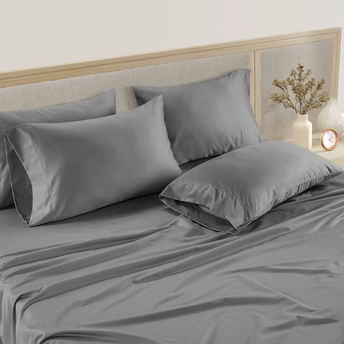 NEW - Hotel Signature 800 Thread Count Cotton 6-piece Sheet Set - Image 2