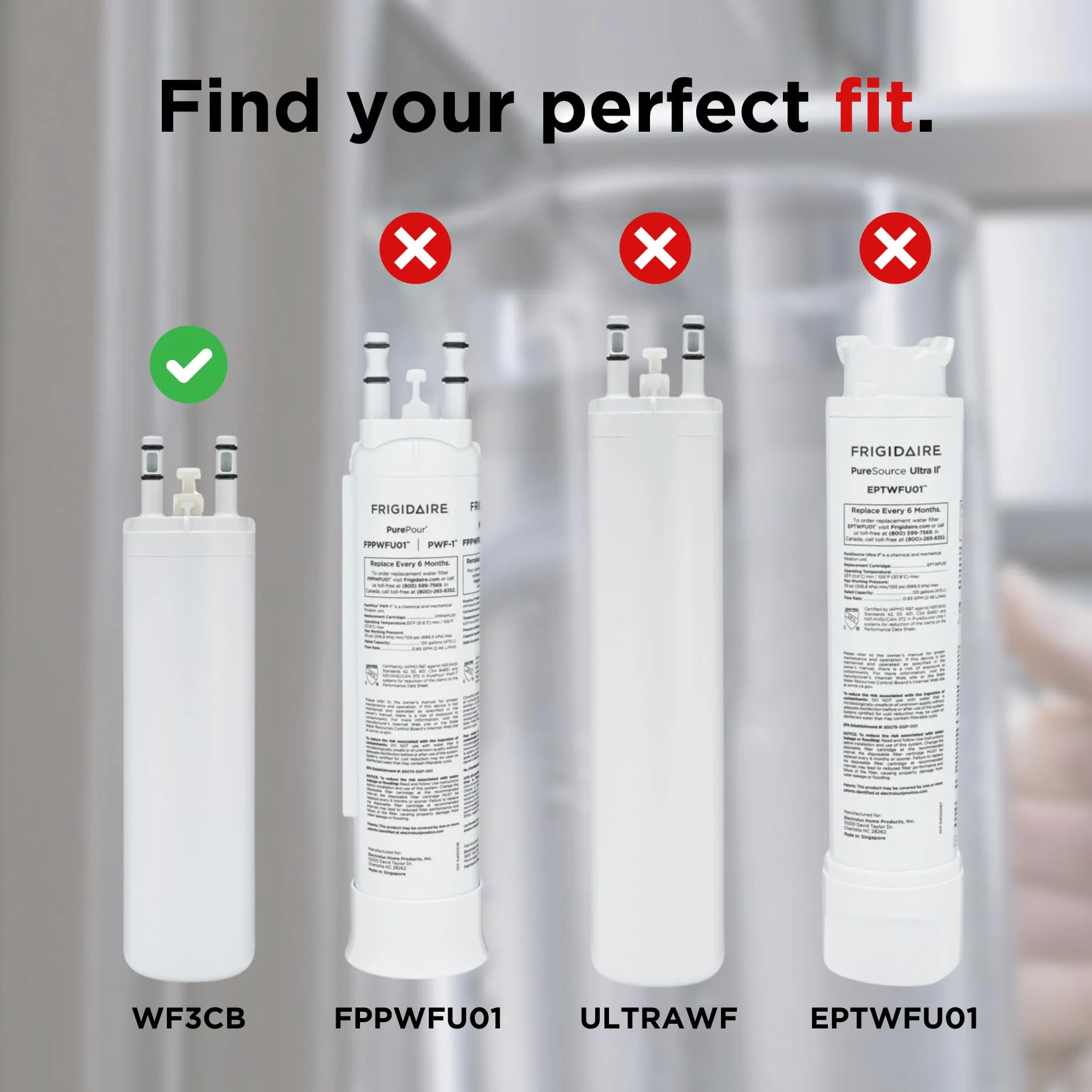 Frigidaire WF3CB Puresource3 Refrigerator Water Filter, White, 1 Count (Pack of 1) - Image 4