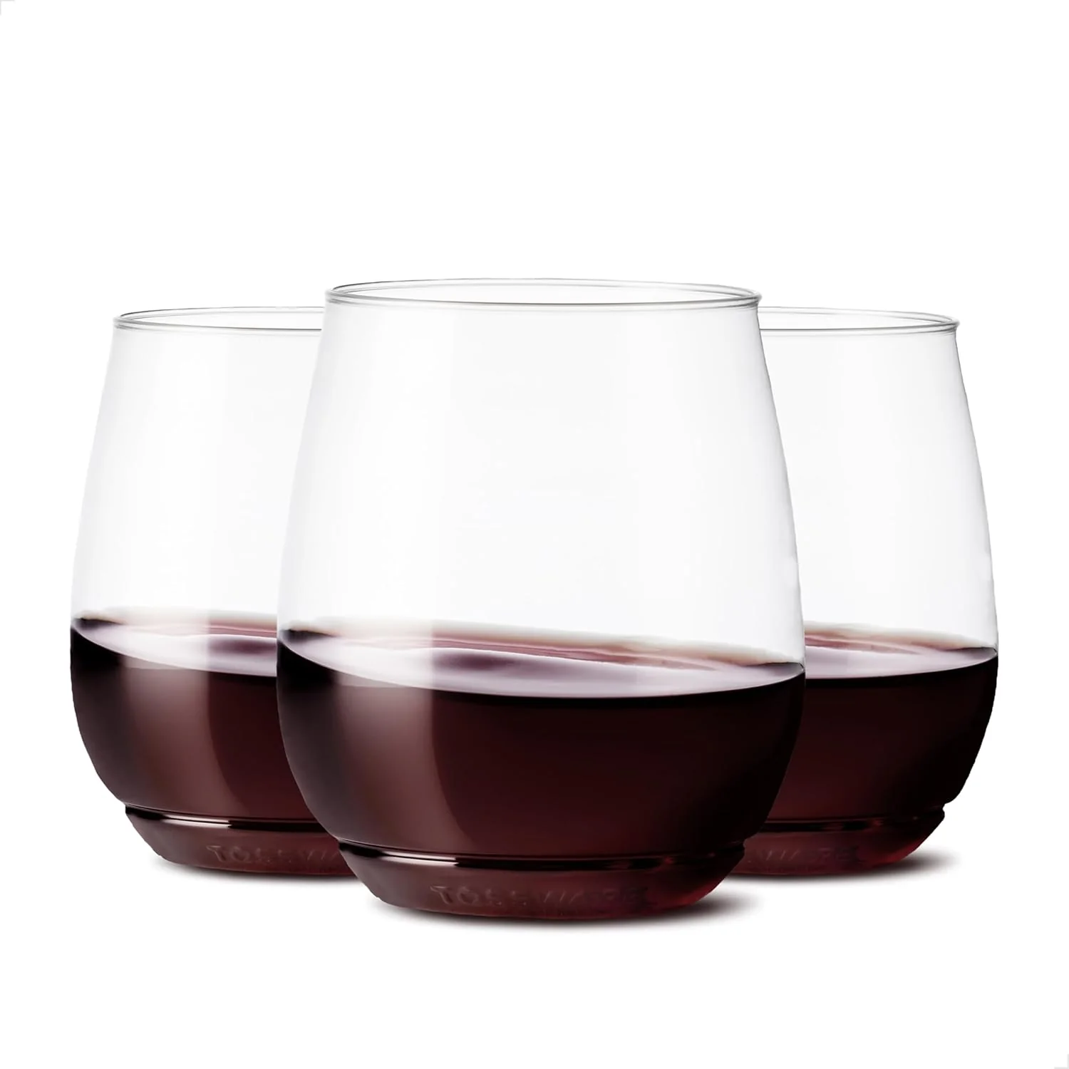 TOSSWARE POP 14oz Vino SET OF 12, Recyclable, Unbreakable & Crystal Clear Plastic Wine Glasses