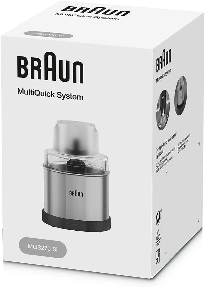 Braun MQS270SI Multiquick Coffee and Spice Grinder Hand Blender Attachment, 1.5-Cup - Image 2