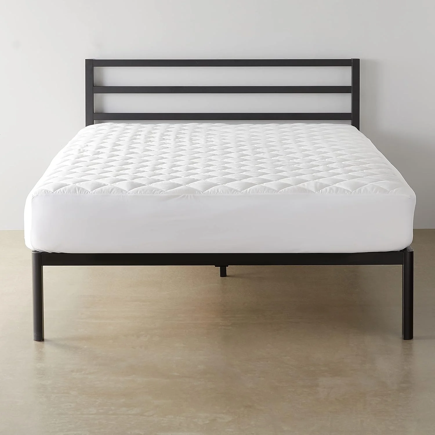 Amazon Basics Hypoallergenic Quilted Mattress Topper Pad, 18 Inches Deep, Twin XL, White