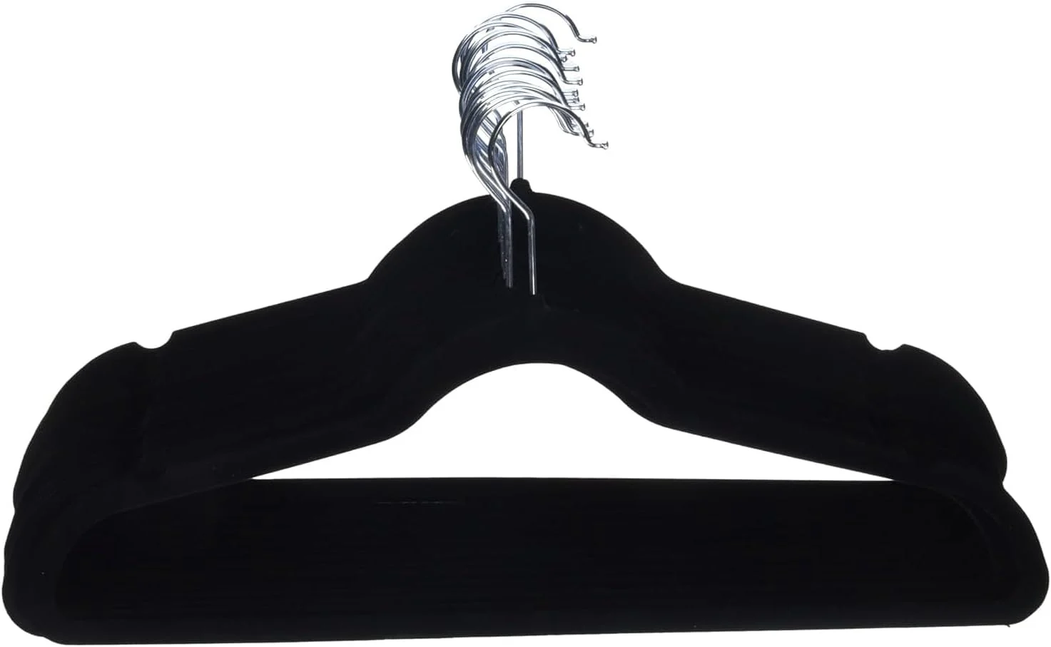 Amazon Basics Slim Velvet, Non-Slip Suit Clothes Hangers, Pack of 30, Black - Image 6