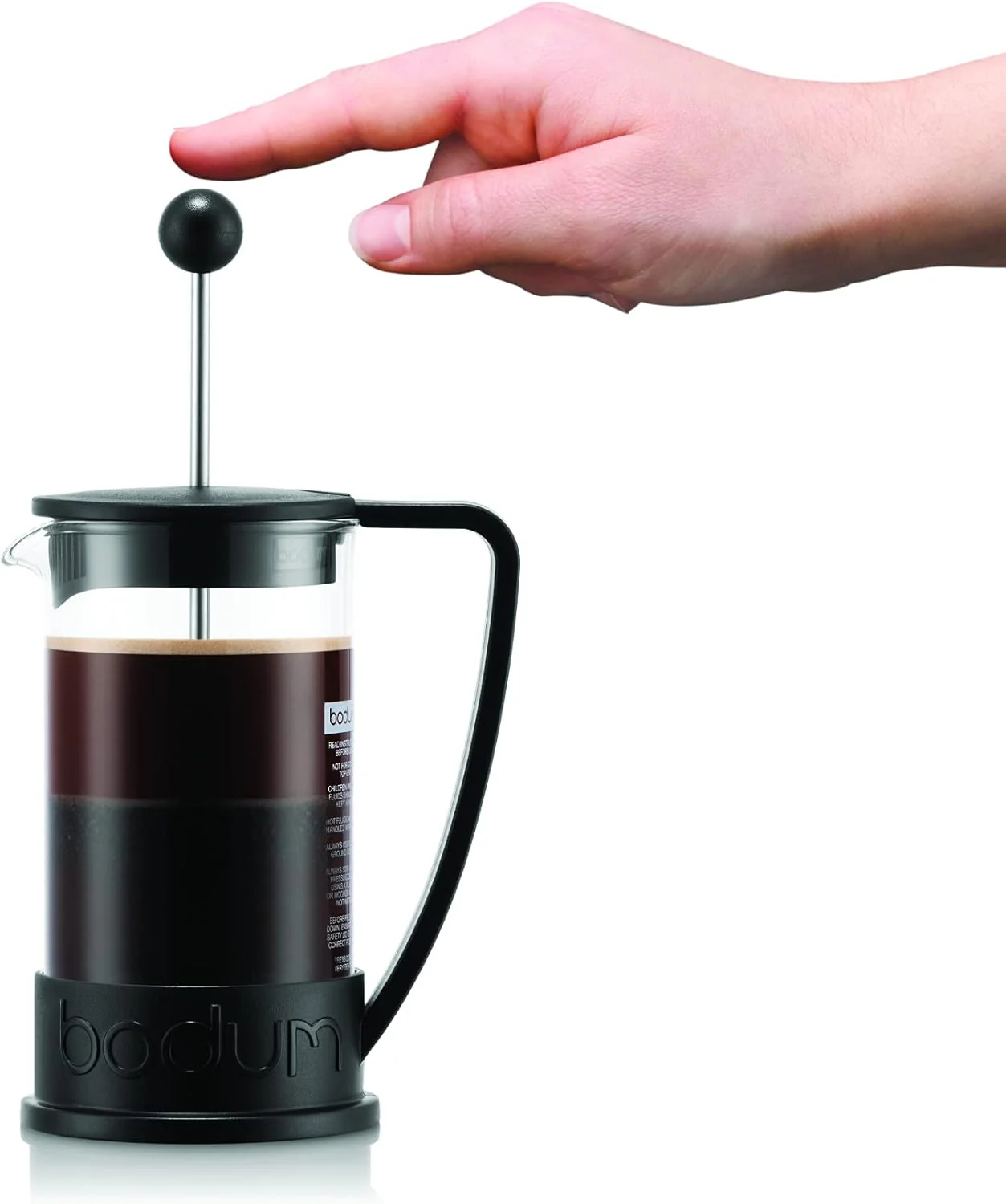 Bodum 12oz Brazil French Press Coffee Maker, High-Heat Borosilicate Glass, Black - Made in Portugal - Image 7